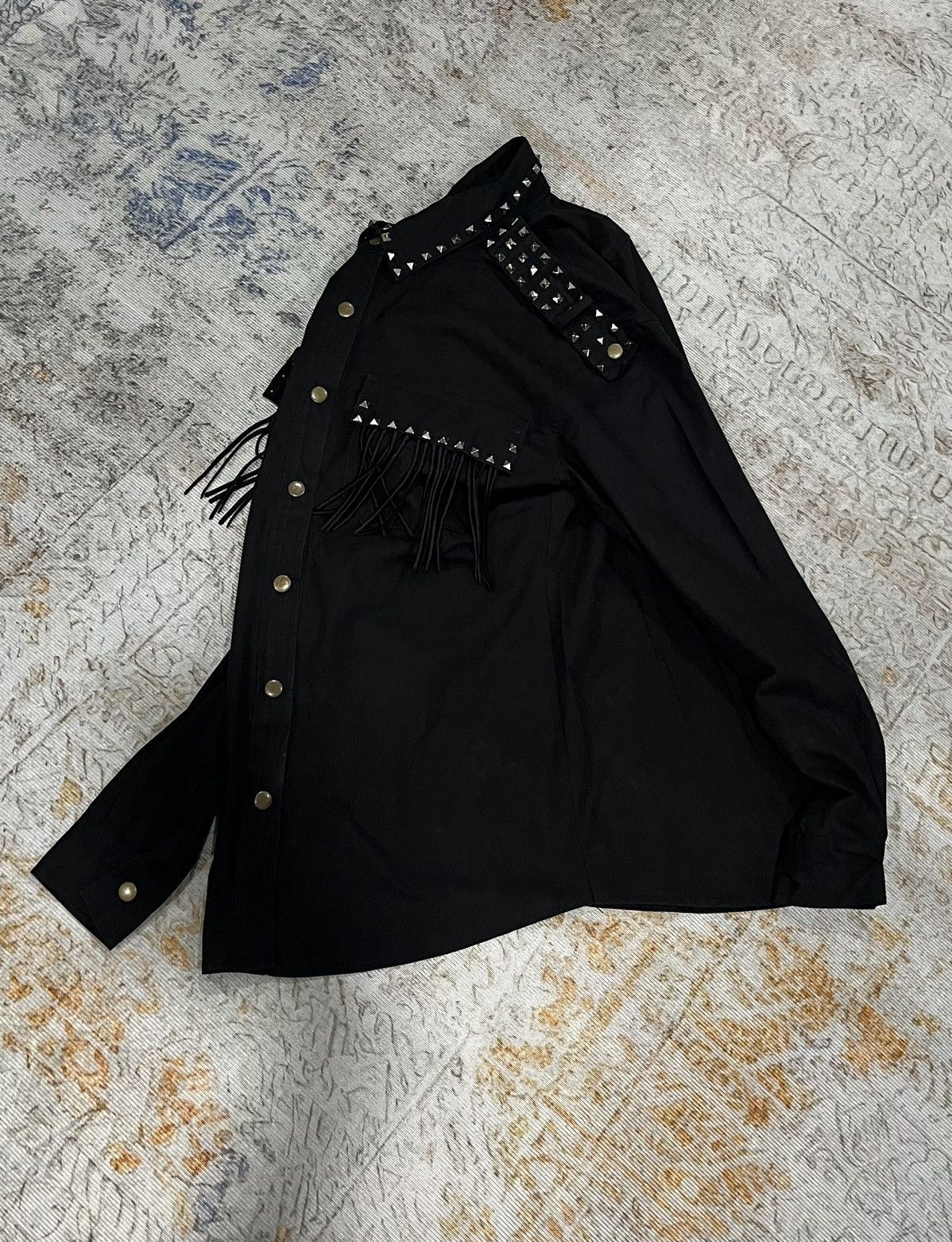 Japanese Brand MIMI Gothic Punk Fringe Snap Button Size US L / EU 52-54 / 3 - 2 Thumbnail