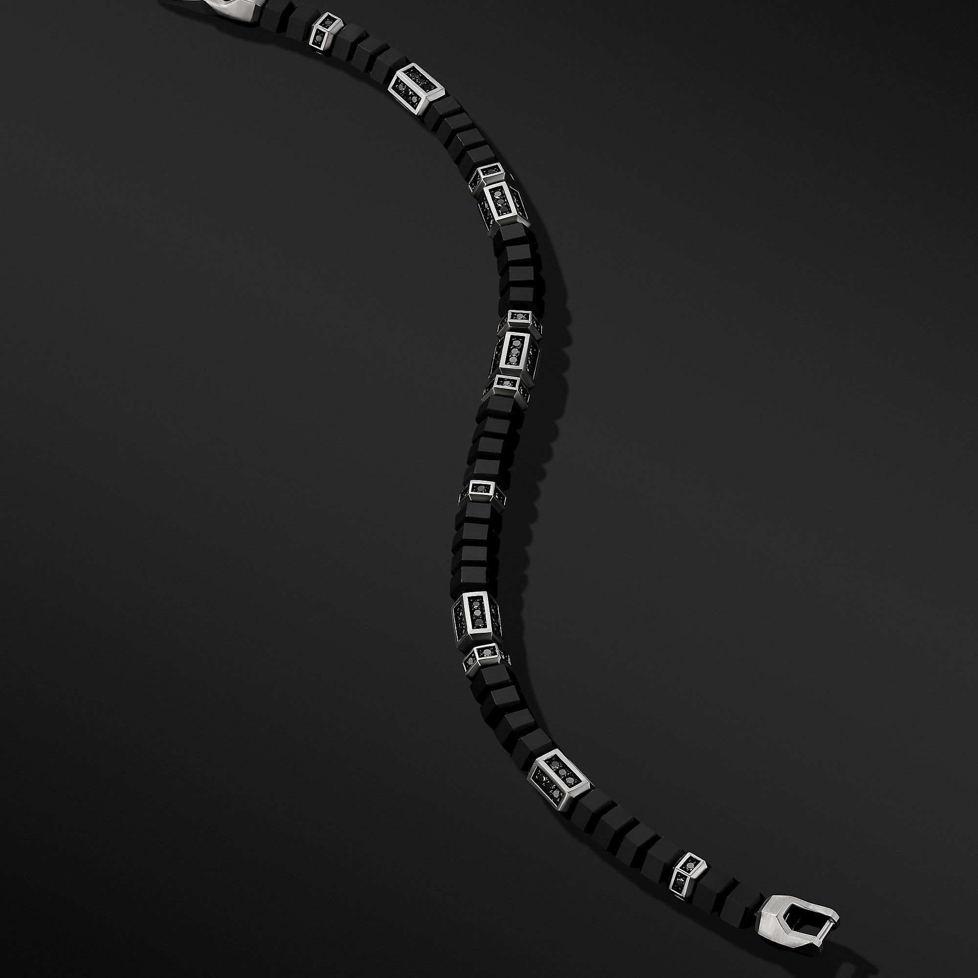 David Yurman o1w1db10526 B25434M /Size:M/Bead Bracelet in Black/Silver Size ONE SIZE - 3 Thumbnail
