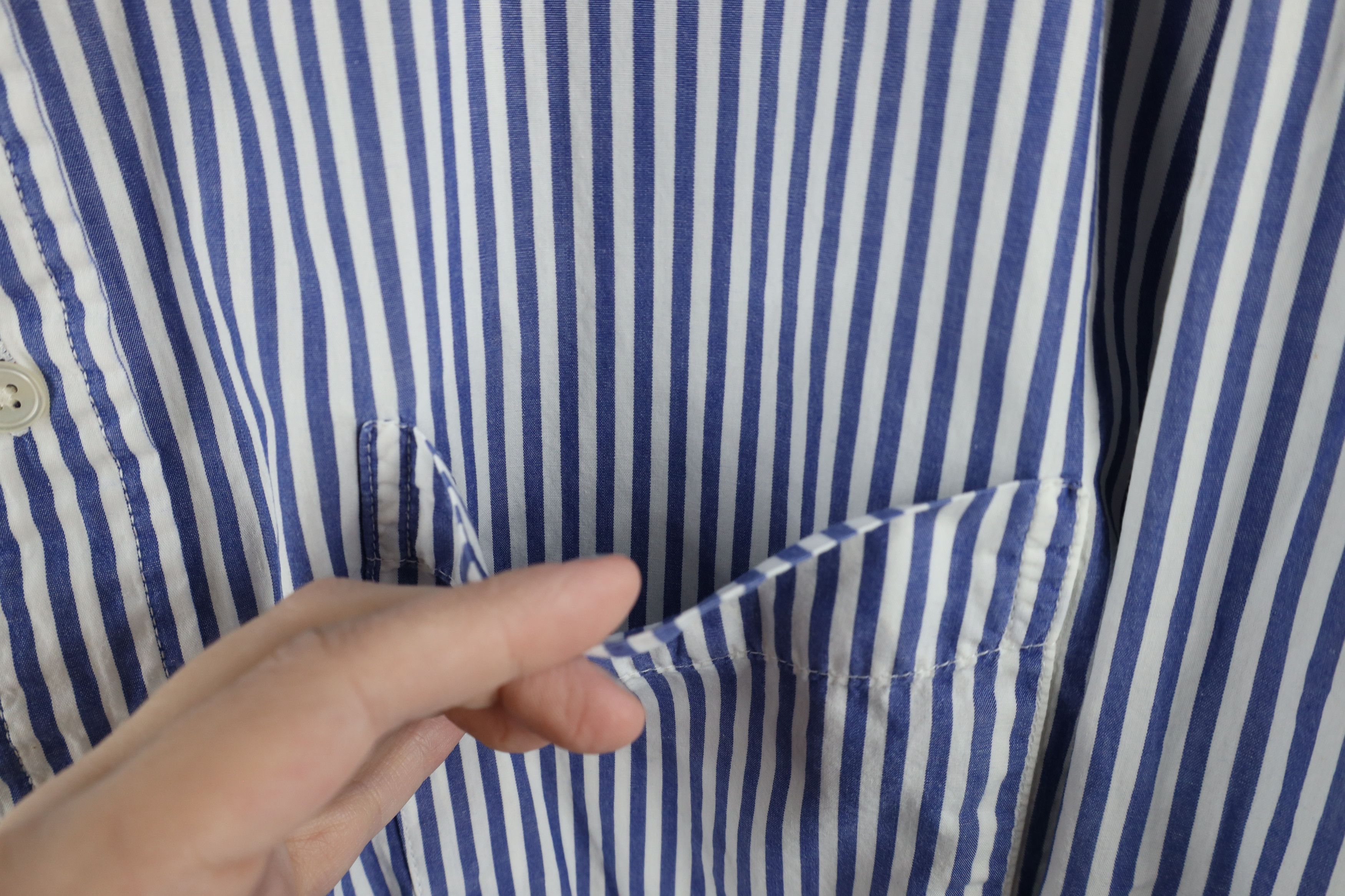 Gap × Vintage Vintage 90s Gap Striped Oxford Button Down Shirt Cotton Size US XL / EU 56 / 4 - 4 Thumbnail