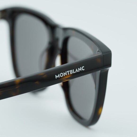 Montblanc Montblanc MB0226S 007 Sunglasses Havana Square Frame Size ONE SIZE - 8 Thumbnail