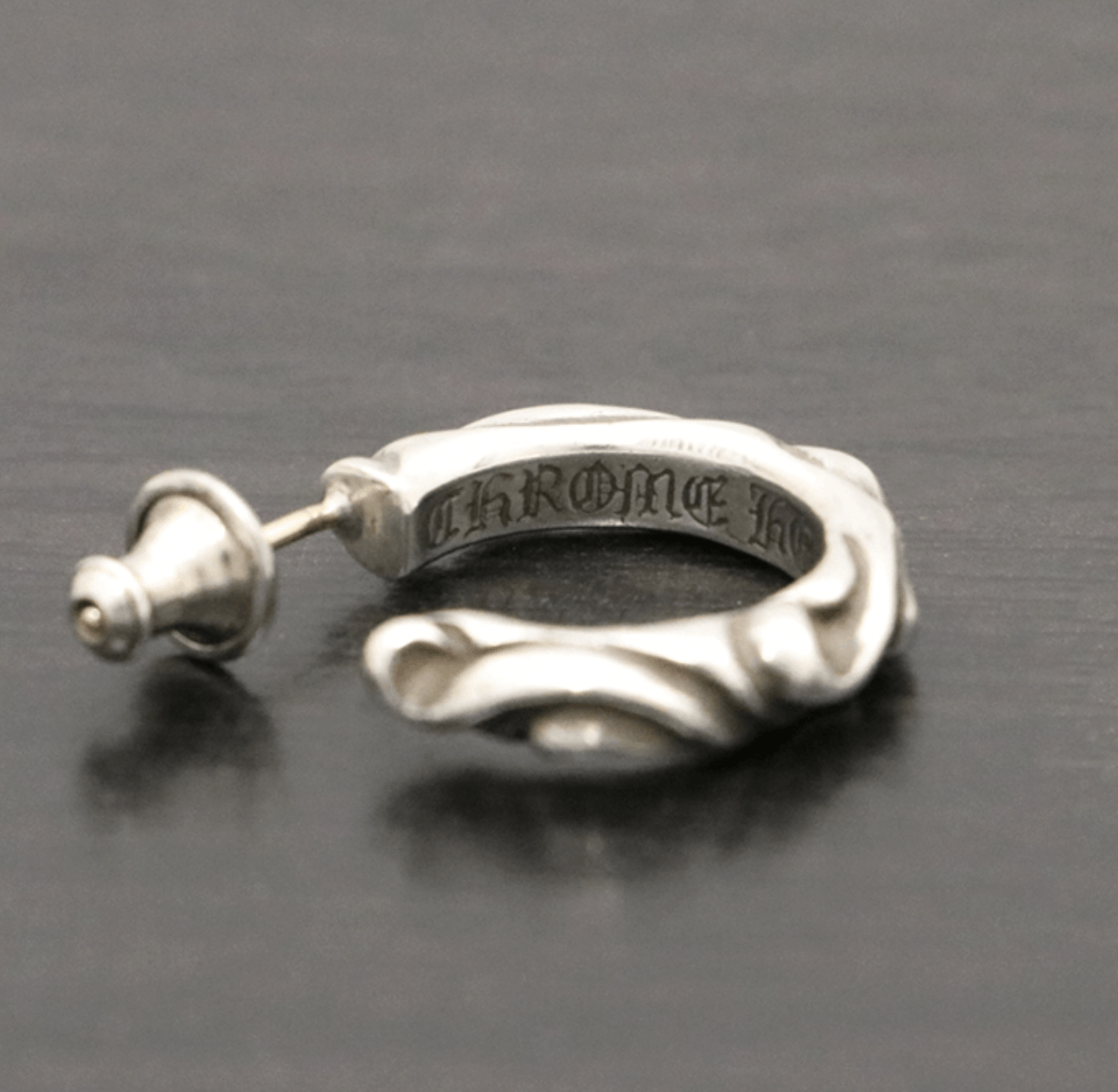 Chrome Hearts Scroll Hoop Earring