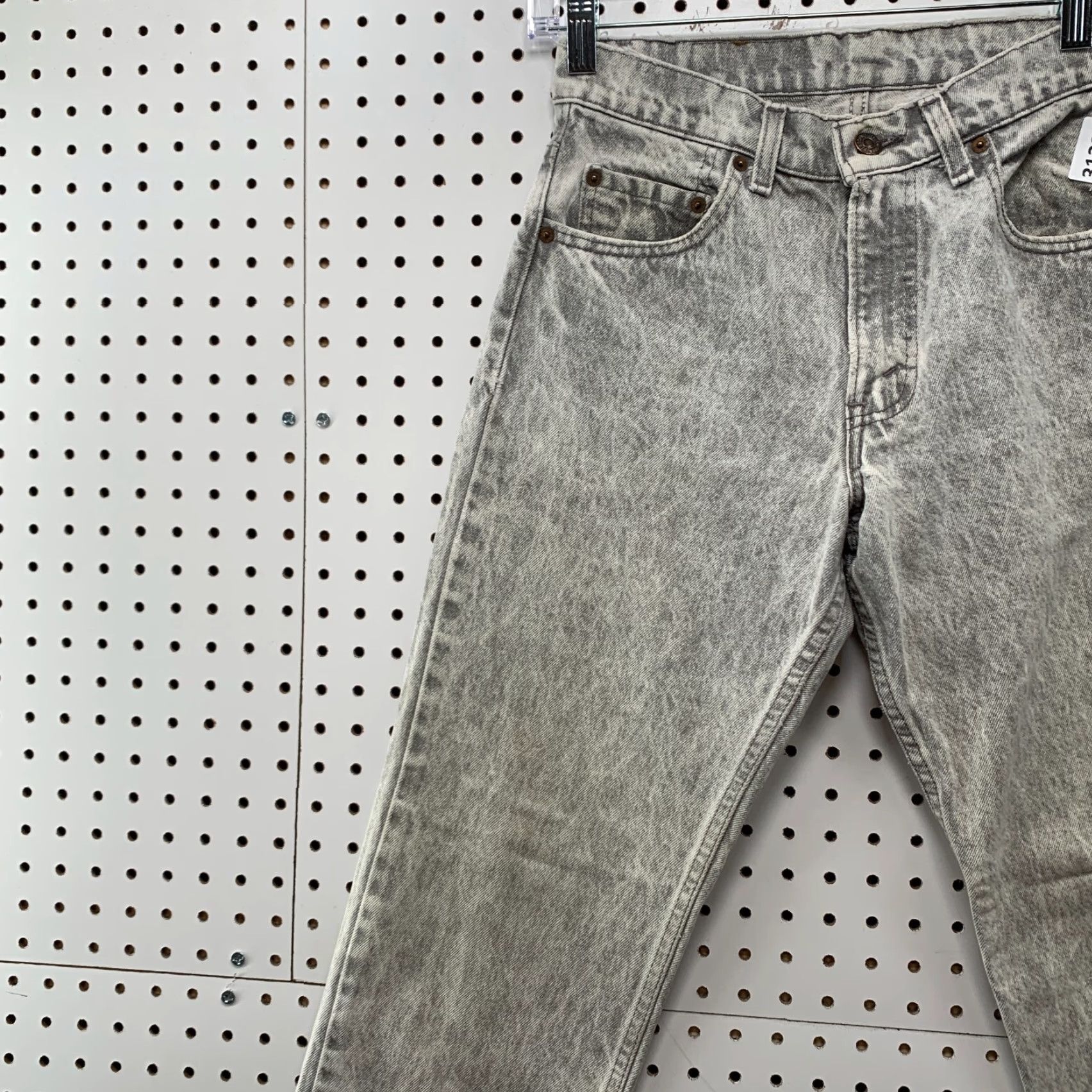 Levi's VINTAGE Levi's 506 Jeans Denim Mens 28x28 Gray Acid Wash Made USA Straight 90s Mens jeans Size US 28 / EU 44 - 5 Thumbnail