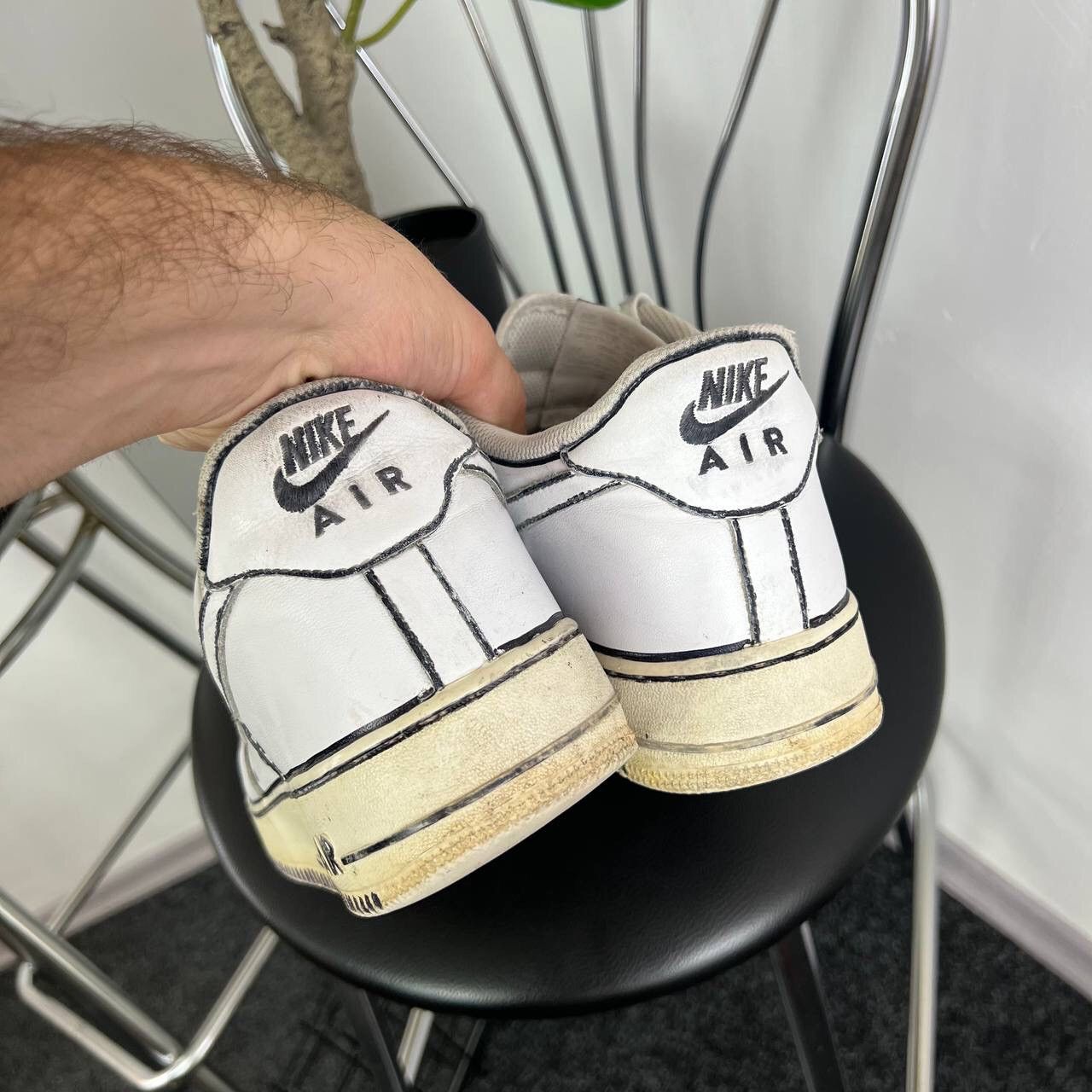 Other Nike Air Force 1 Shoes Y2k Swoosh Custom Size US 12 / EU 45 - 3 Thumbnail
