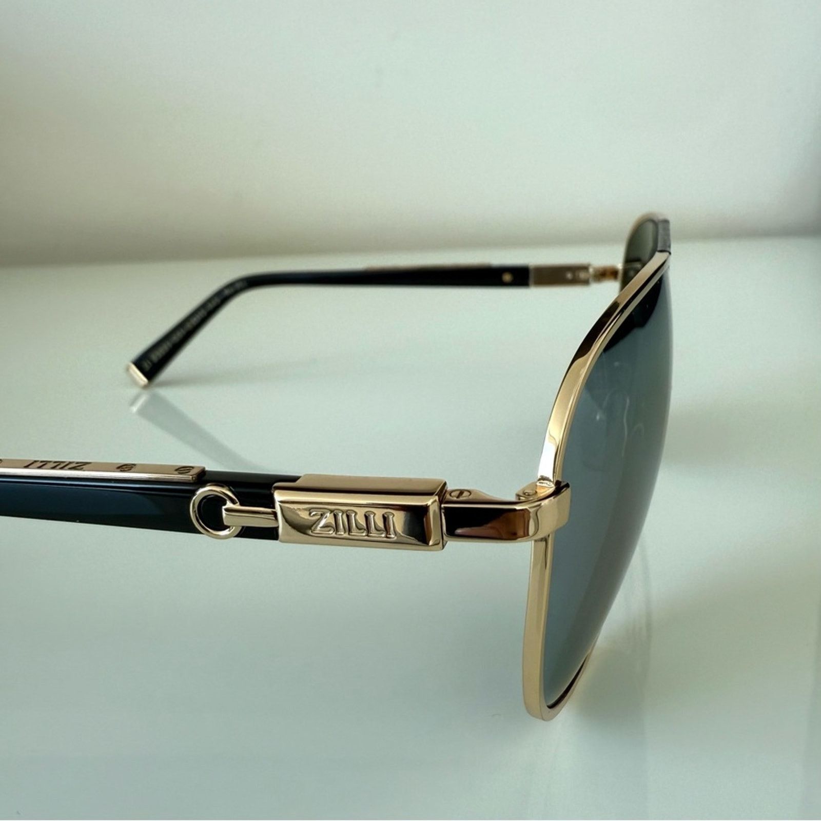 Zilli NEW!!! Zilli aviator men sunglasses ZI65021 C01 Retail 950$ Size ONE SIZE - 4 Thumbnail