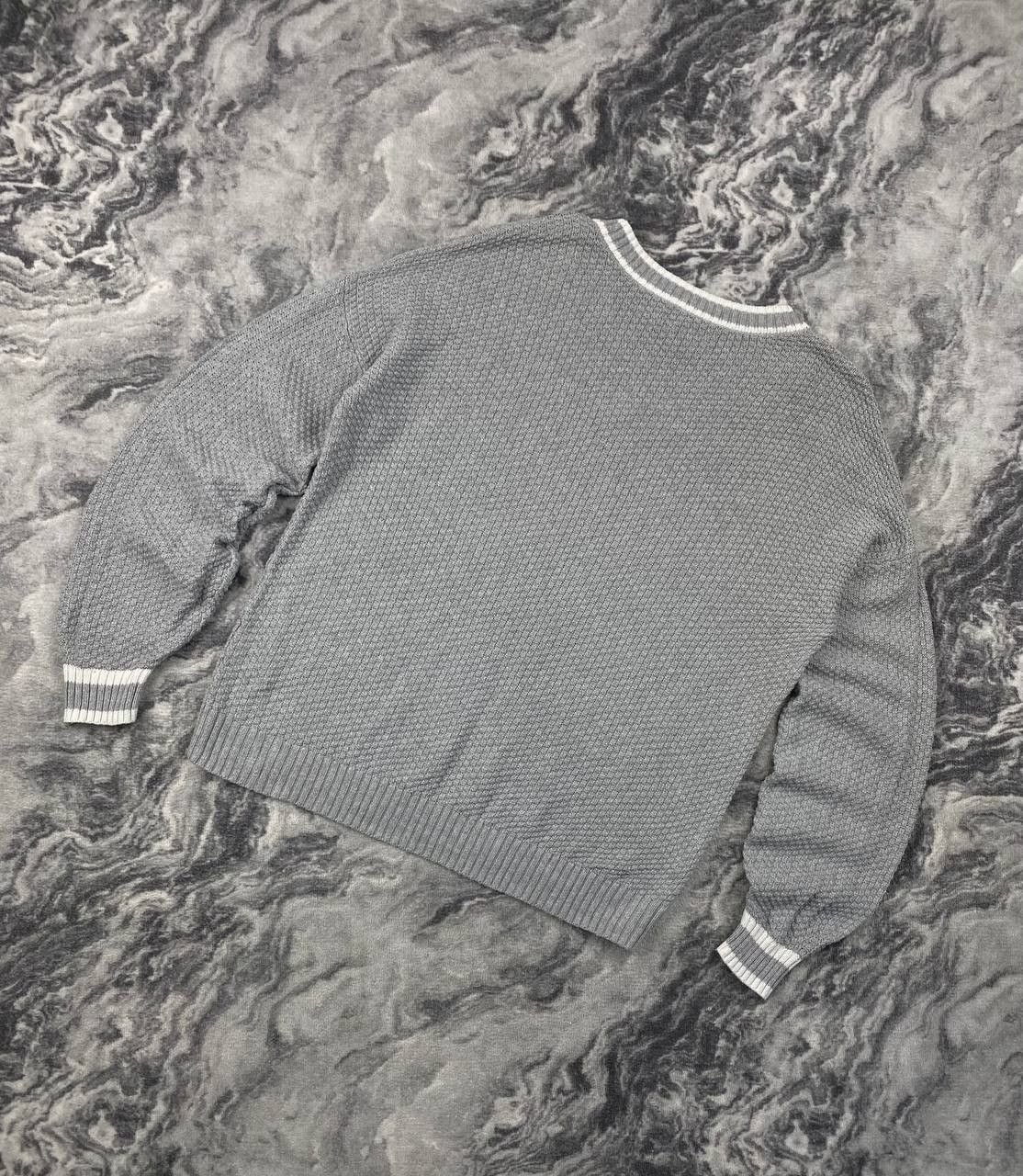 Ralph Lauren Purple Label Ralph Lauren Purple Label V Neck Cable Knit Silk Sweater Size US L / EU 52-54 / 3 - 8 Thumbnail