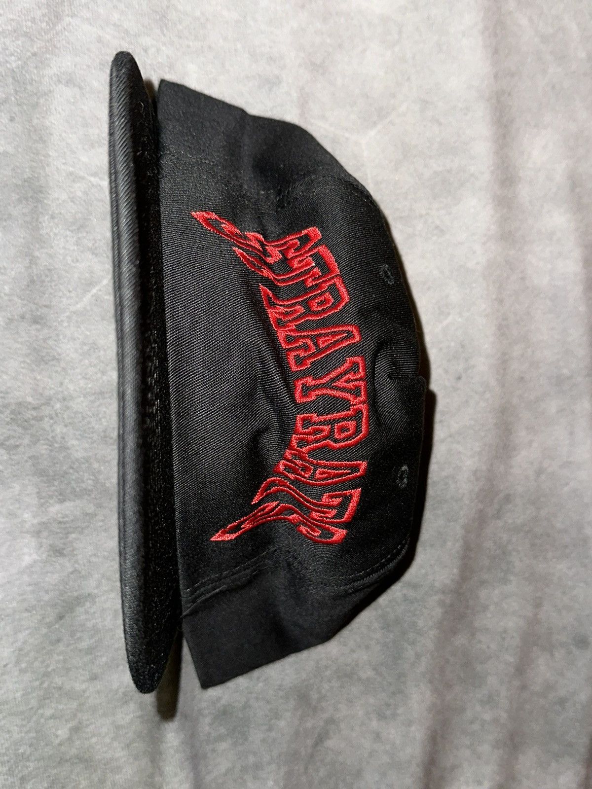Stray Rats 2015 DS Red on Black Arch Logo cap Size ONE SIZE - 3 Thumbnail