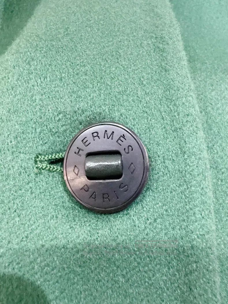 Hermes Hermes Forest green coat Size XXS / US 00 / IT 34 - 2 Thumbnail