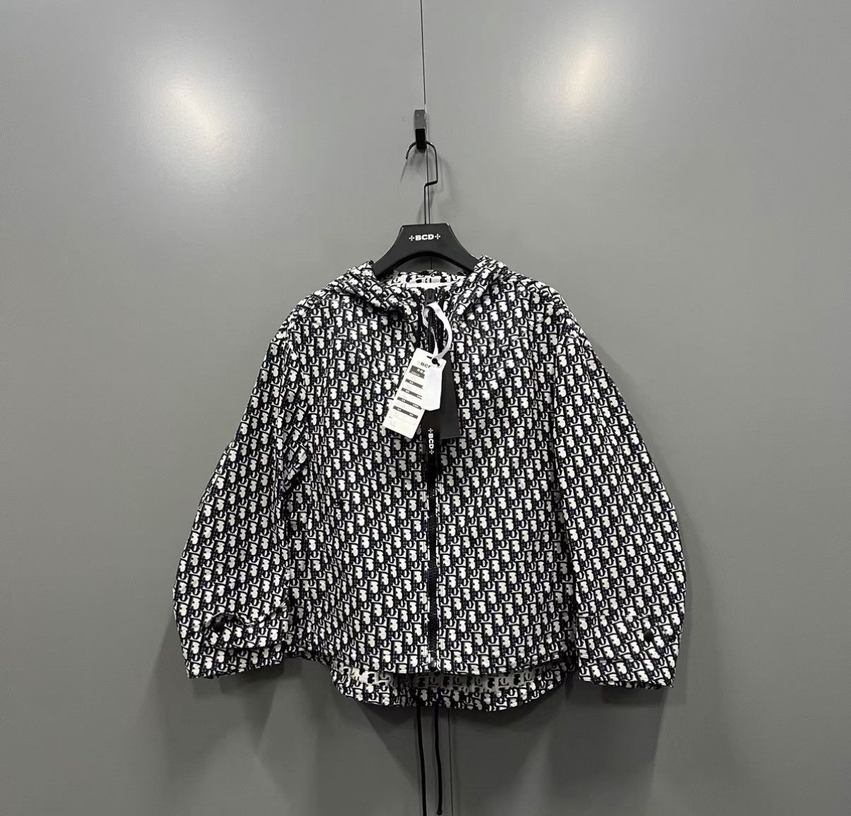 Dior Dior All-over Monogram Zip-up Hooded Jacket J41 Size XS / US 0-2 / IT 36-38 - 1 Thumbnail