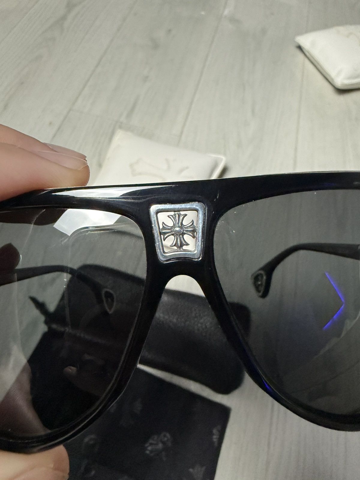 Chrome Hearts Chrome Hearts “Cooch” Cross Sunglasses Size ONE SIZE - 7 Thumbnail