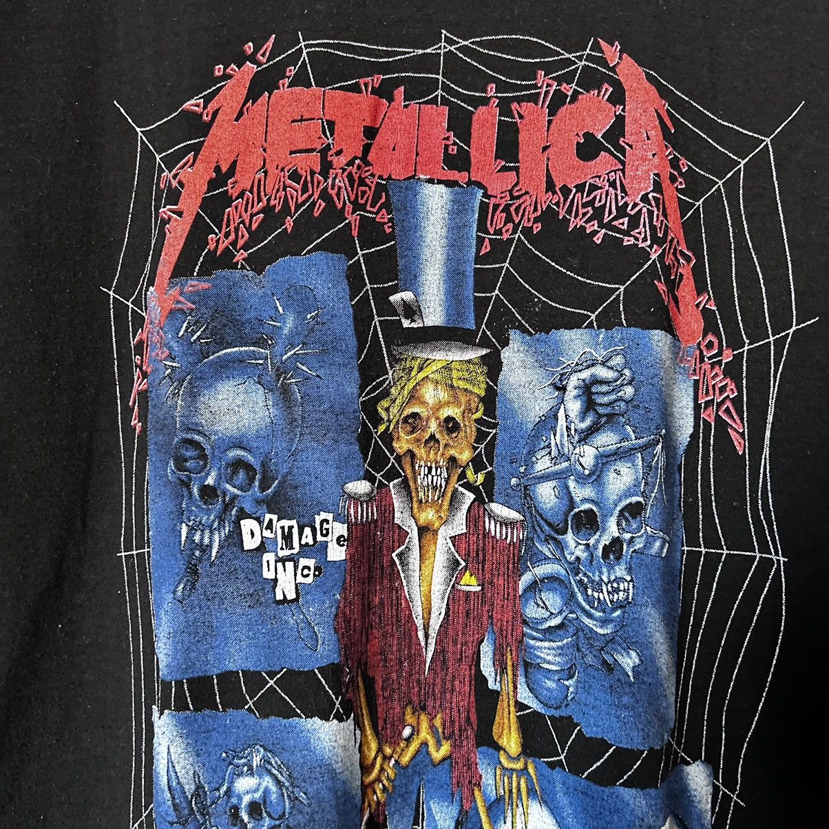 Band Tees × Metallica × Vintage 90s Metallica Ringmaster AOP Bootleg Vintage Tshirt Rare Size US XL / EU 56 / 4 - 5 Thumbnail