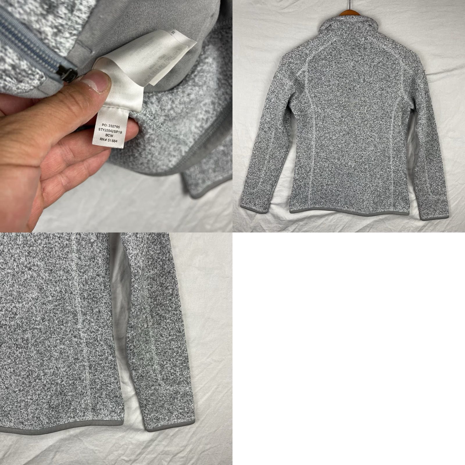 Patagonia Patagonia Sweater Women Small Full Zip Fleece Jacket Gray Embroidered Logo Outdoor Logo Size S / US 4 / IT 40 - 9 Thumbnail
