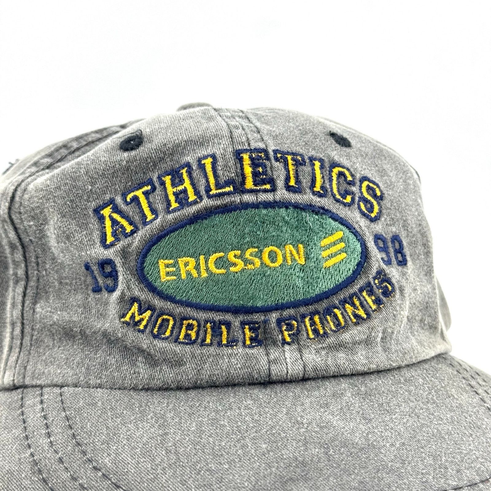 Vintage Vintage 1998 Ericsson Mobile Phones Cap Y2K Tech Promo Hat Size ONE SIZE - 3 Thumbnail