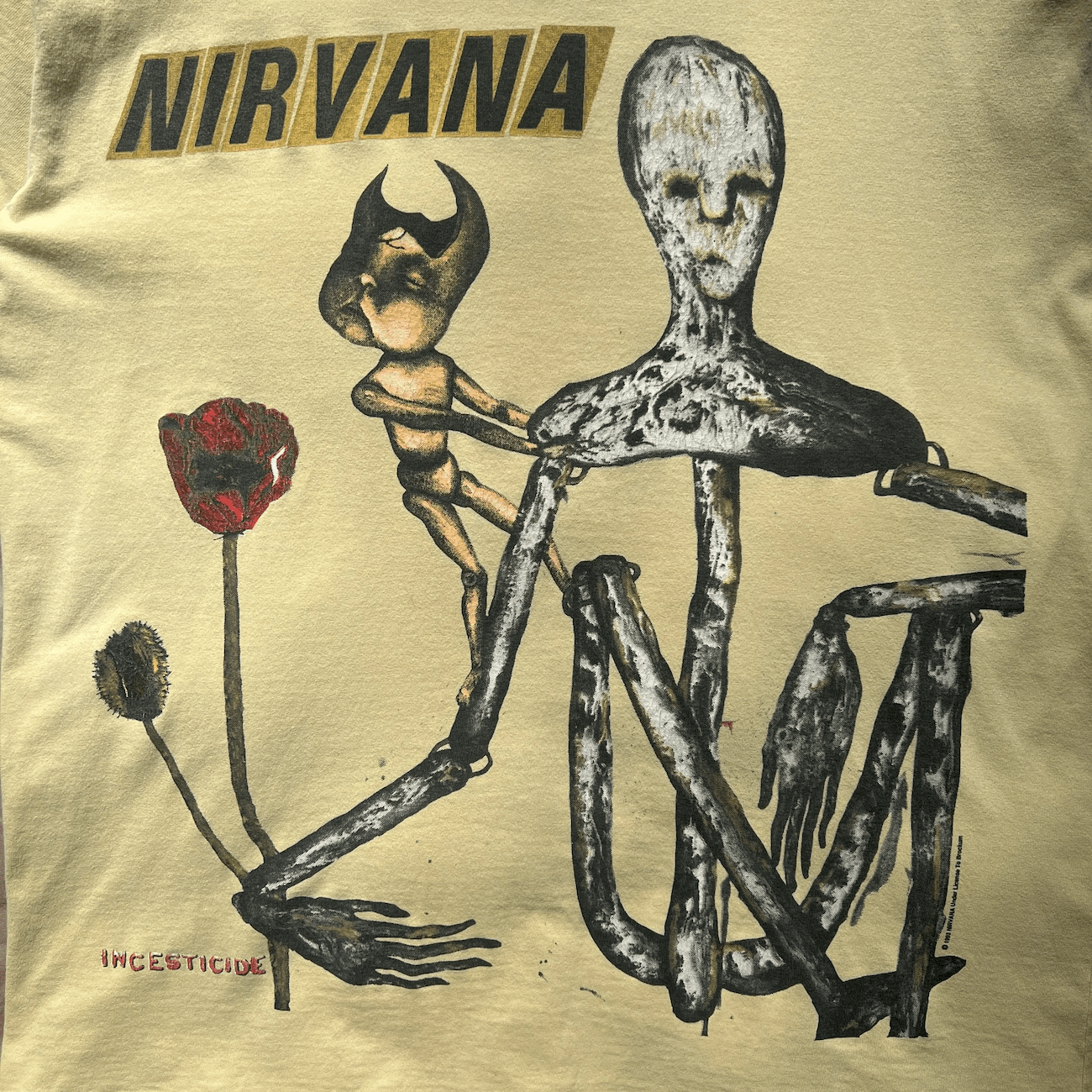 Vintage Nirvana 1993 Incesticide T-Shirt Size US L / EU 52-54 / 3 - 3 Thumbnail