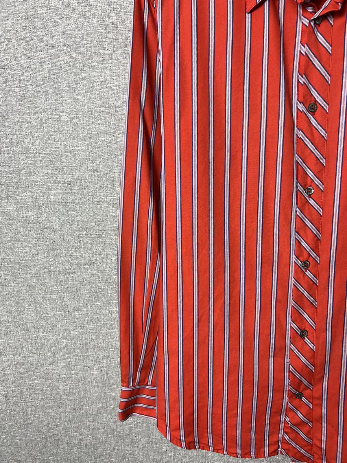 Dolce & Gabbana Dolce Gabbana Button Striped Shirt Big Logo Ultra Sports D&G Size US S / EU 44-46 / 1 - 13 Thumbnail
