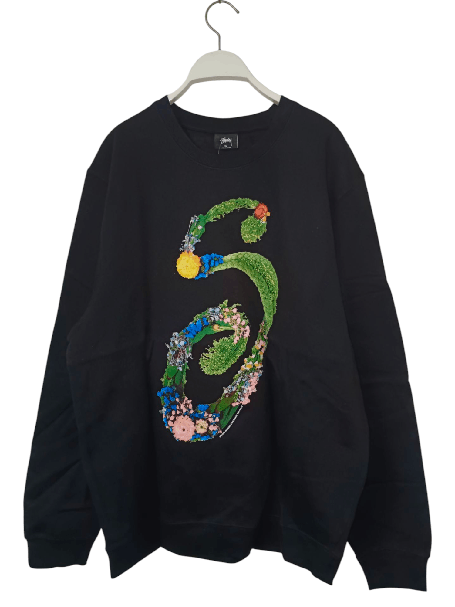 Rare Stussy Floral S Crew Sweatshirt