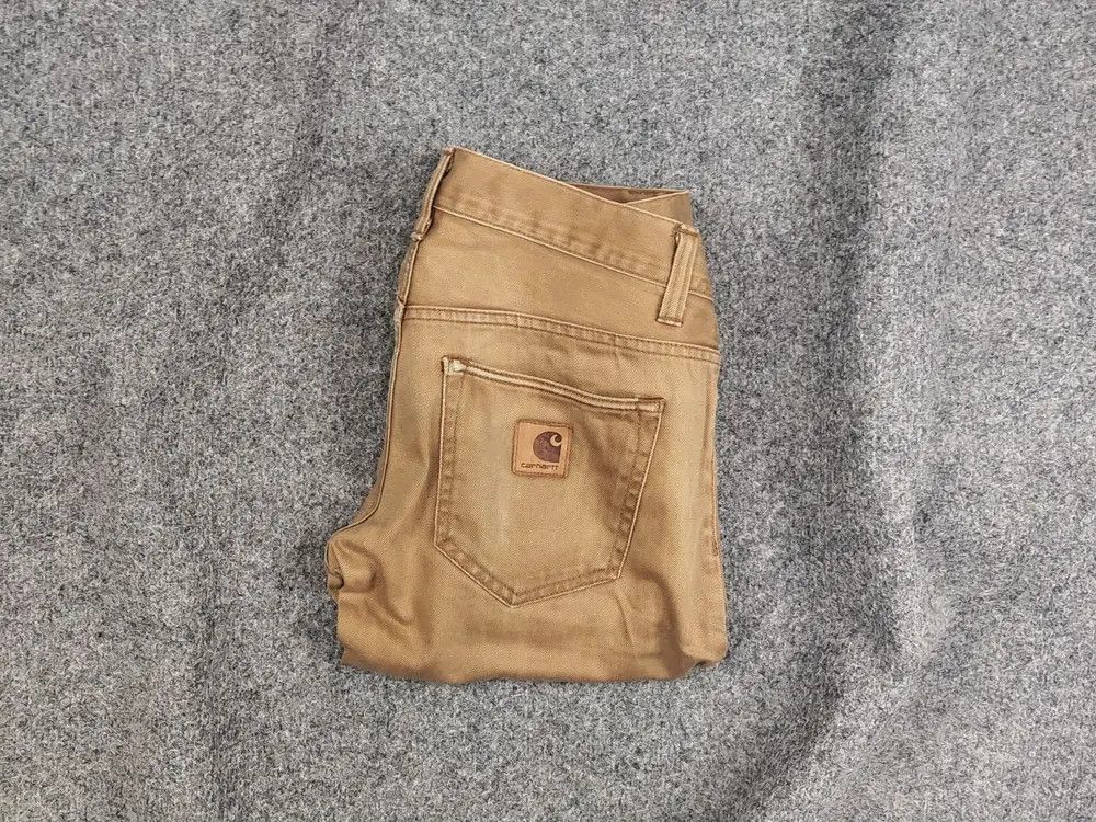 Carhartt Vintage Carhartt buccaneer Pants Brown Faded Denim USA Size US 31 - 1 Thumbnail