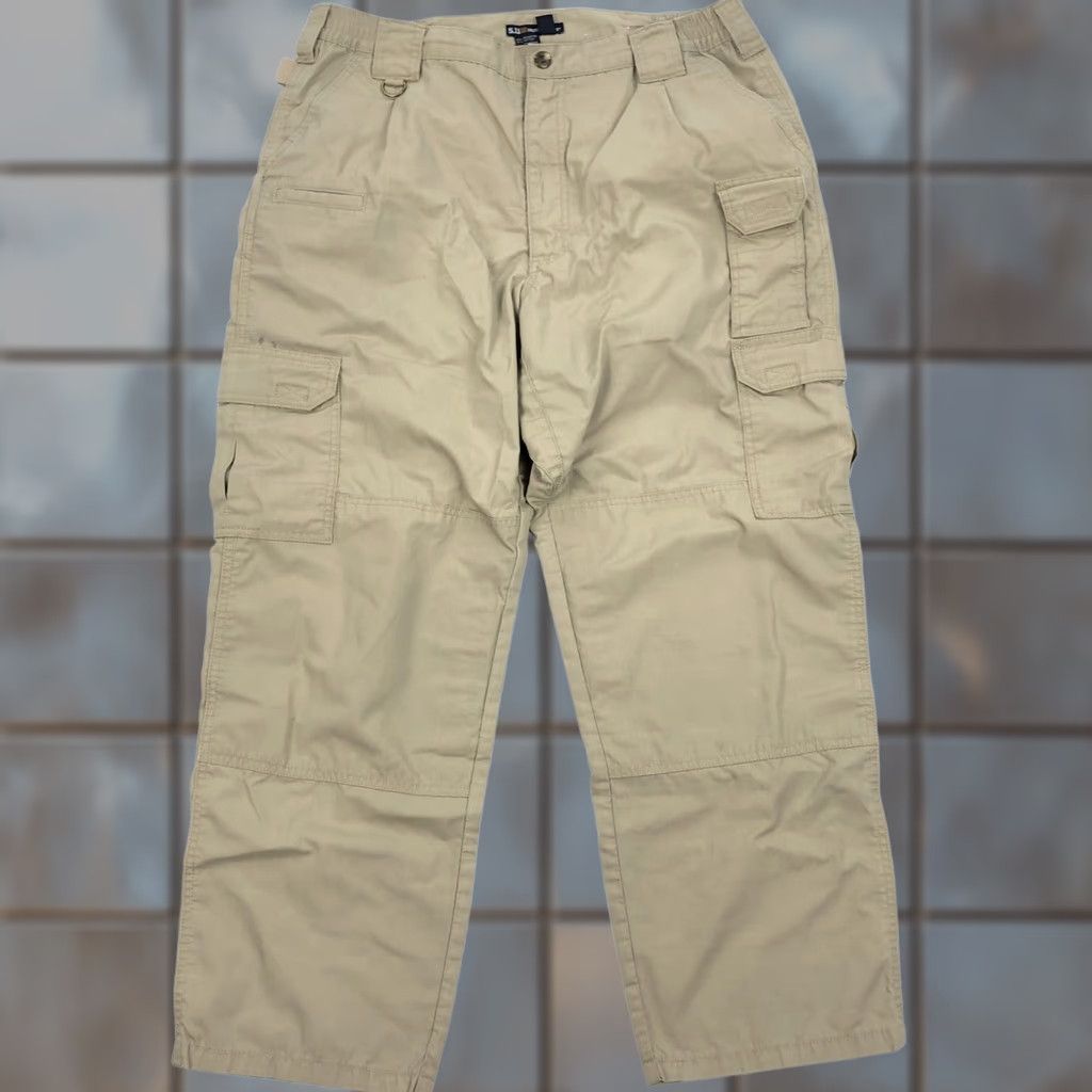 Vintage 5.11 Tactical Series Men's Cargo Pants Khaki Tan Ripstop Outdoor Size 36x28 Size US 36 / EU 52 - 1 Thumbnail