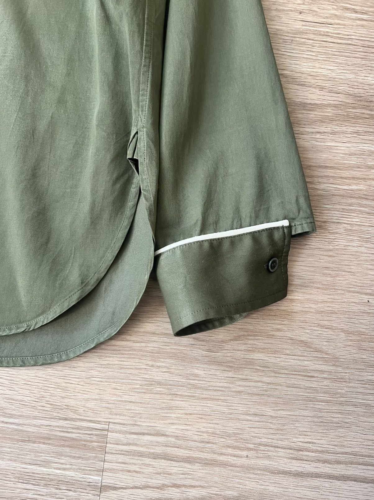 Nicholas Daley Nicholas Daley Olive Piped Shirt Made in Japan Cotton Rayon Size US M / EU 48-50 / 2 - 5 Thumbnail