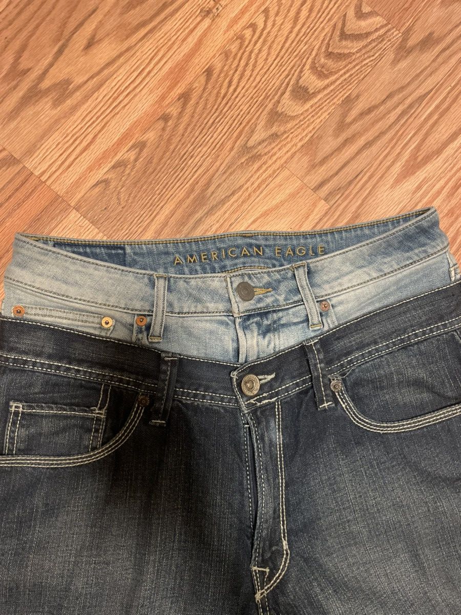 American Eagle Outfitters × Vintage Double Denim “Joeyy” Inspired Jeans Size US 34 / EU 50 - 4 Thumbnail
