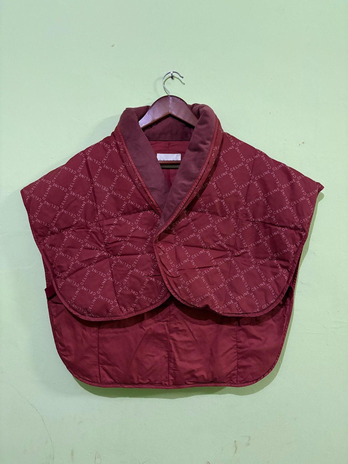 Celine Celine Full Print Monogram Logo Poncho Padded vest Size US M / EU 48-50 / 2 - 1 Thumbnail