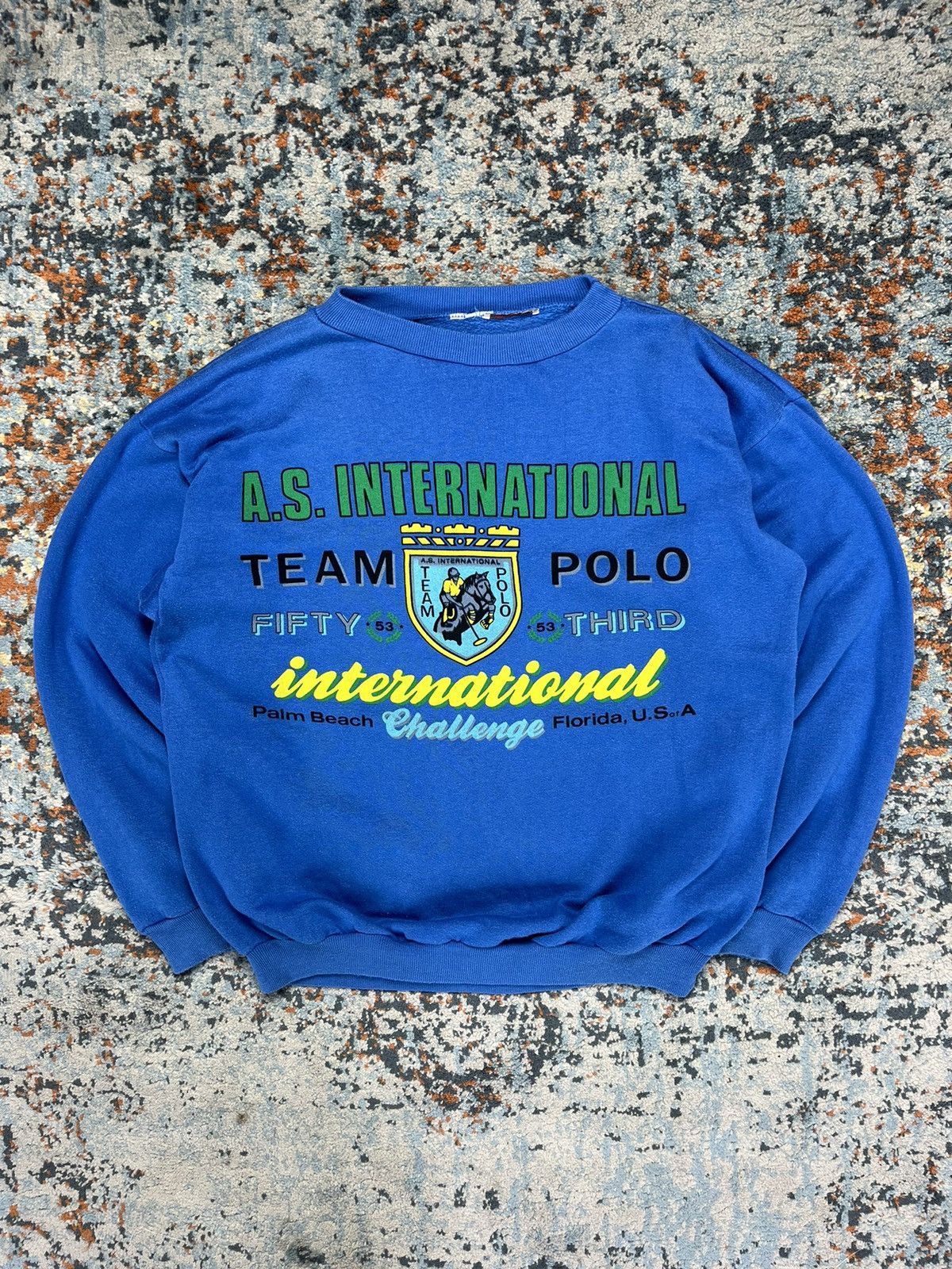 Vintage Vintage 80s Polo team international palm beach Florida USA Size US L / EU 52-54 / 3 - 1 Thumbnail