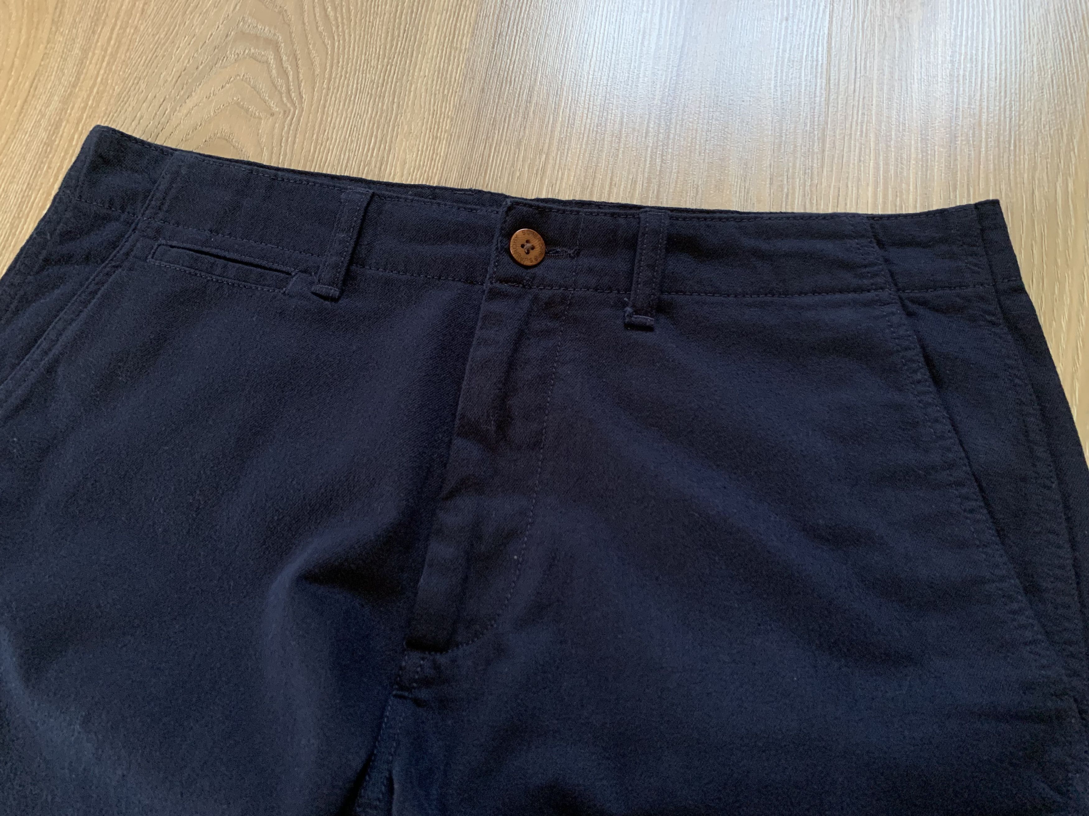 Superdry Superdry Navy Blue Cotton Chino Pants Size US 34 / EU 50 - 4 Thumbnail