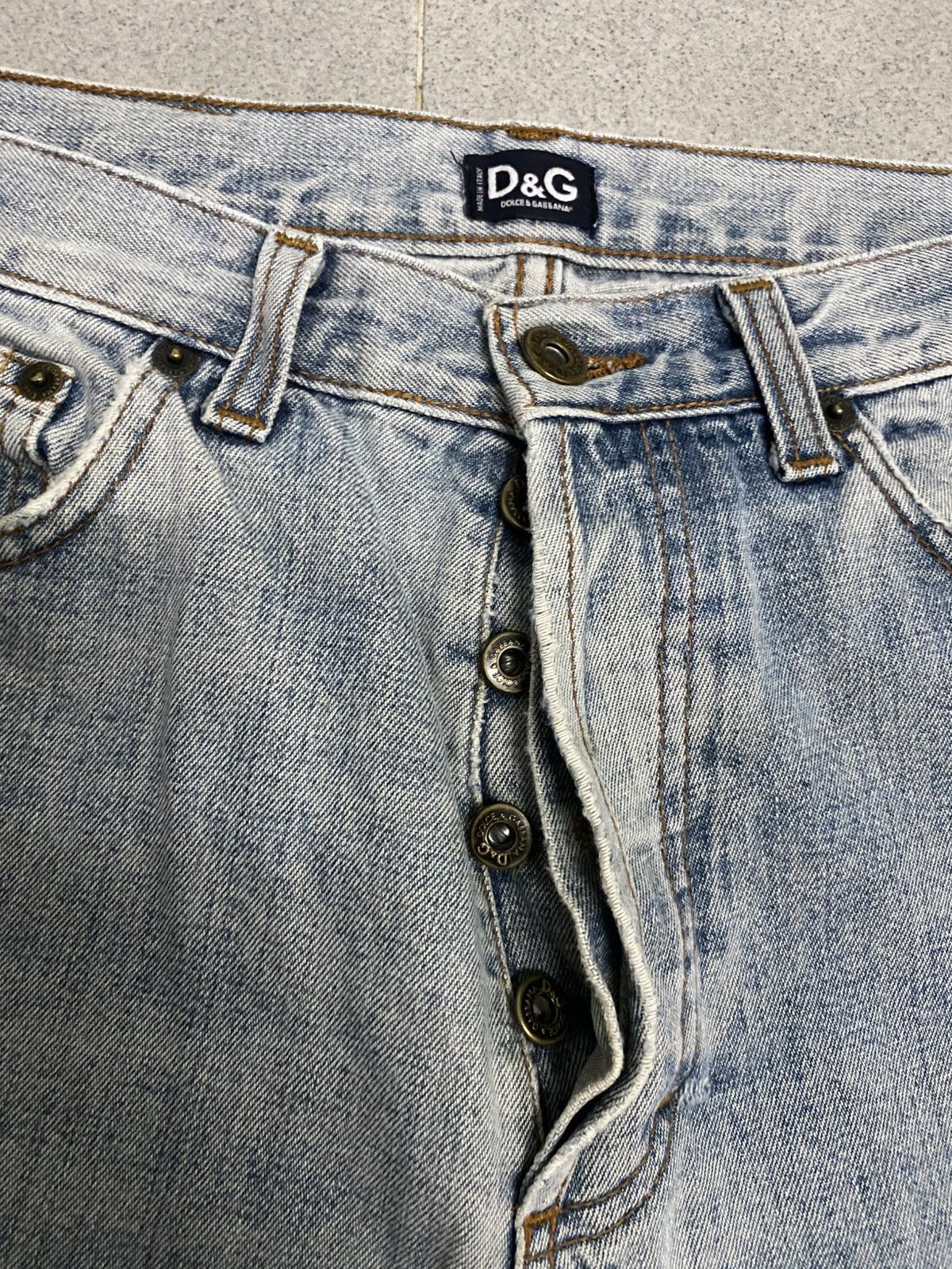 Dolce & Gabbana × Vintage Vintage Dolce&Gabbana Distress Denim Jeans Size US 29 - 5 Thumbnail
