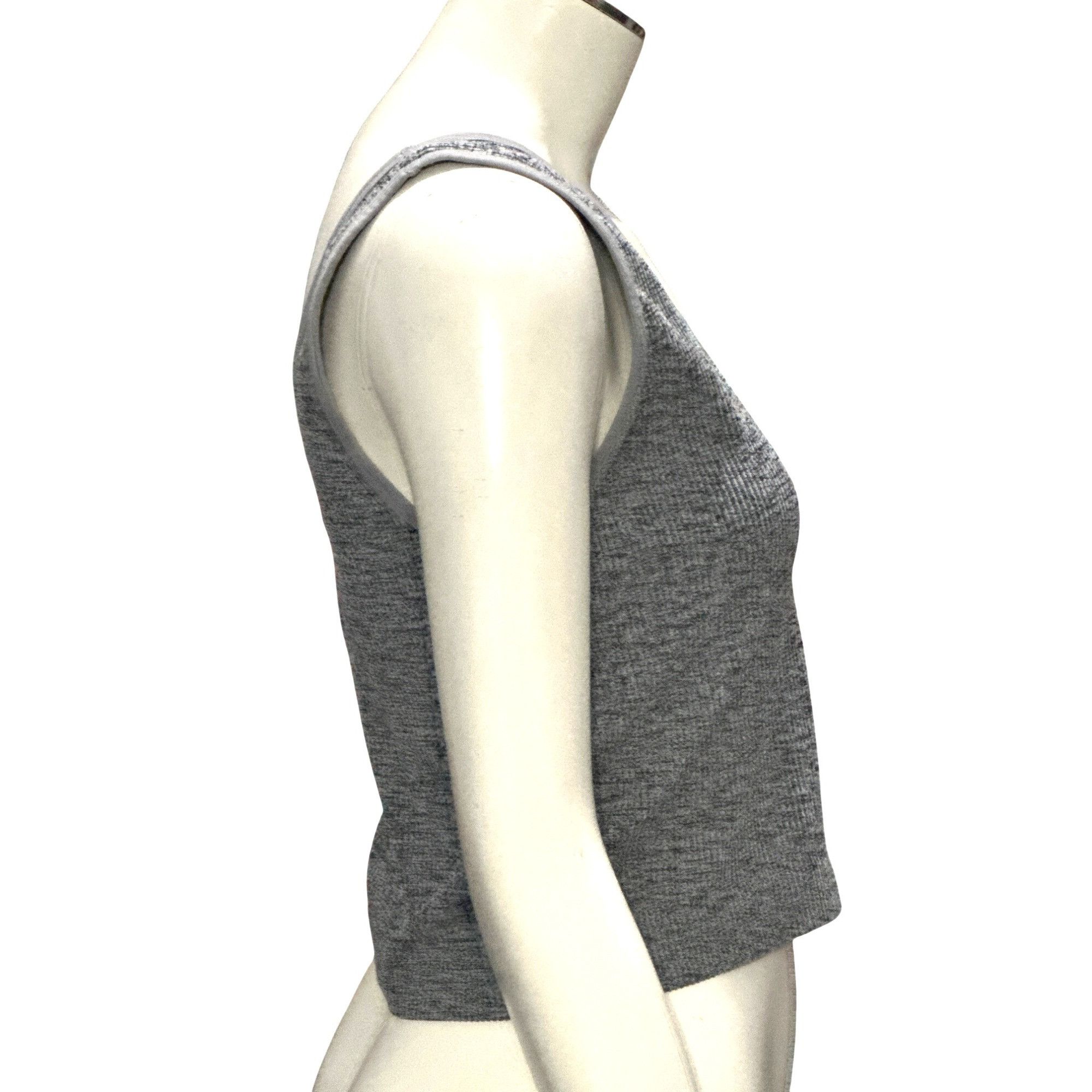 Other Colsie Gray Ribbed Knit Deep V Neck Cropped Tank Lounge Stre Size XL / US 12-14 / IT 48-50 - 6 Thumbnail