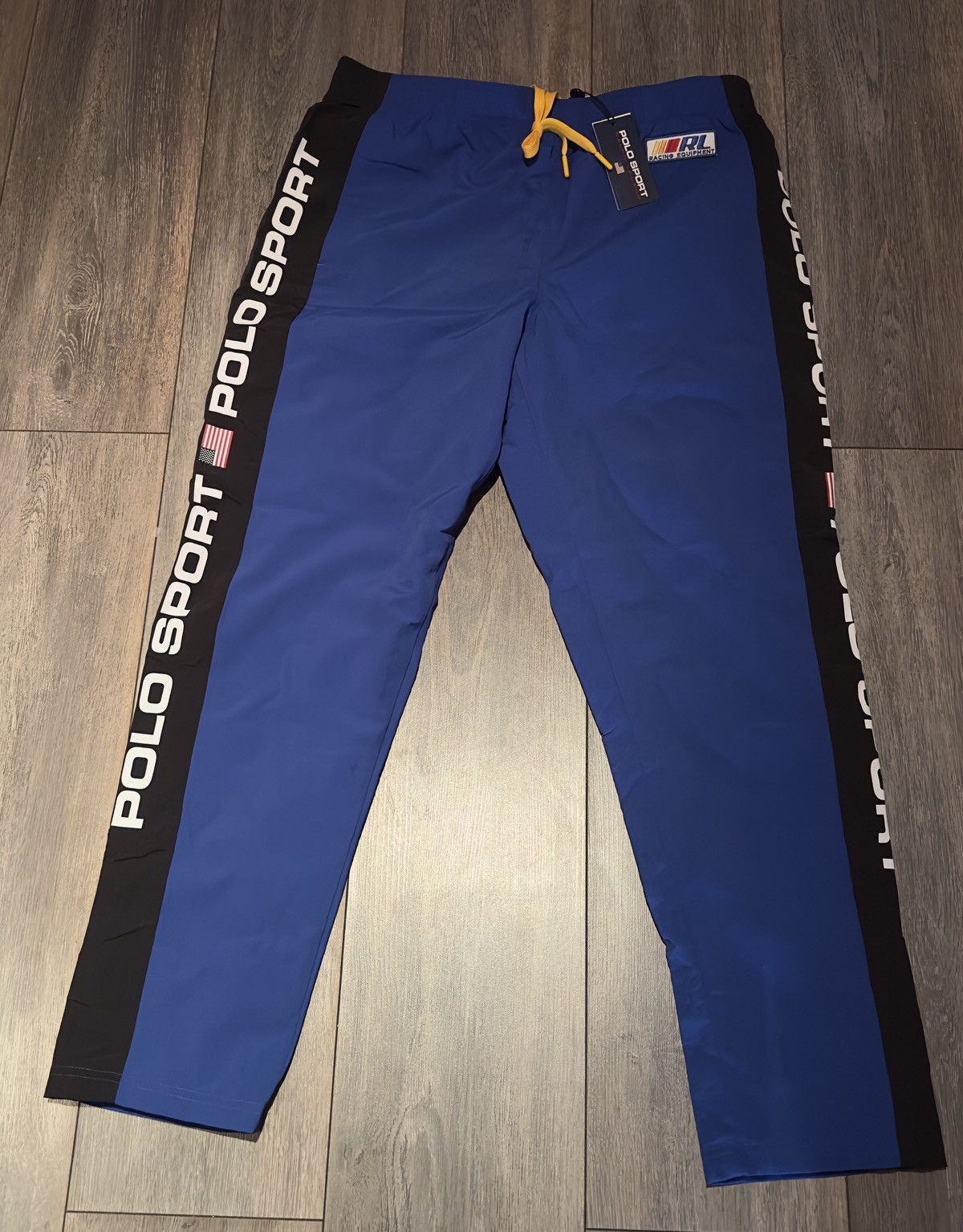 image of Polo Ralph Lauren Ralph Laurent Polo Sport Racing Track Pants Size M in Blue, Men's