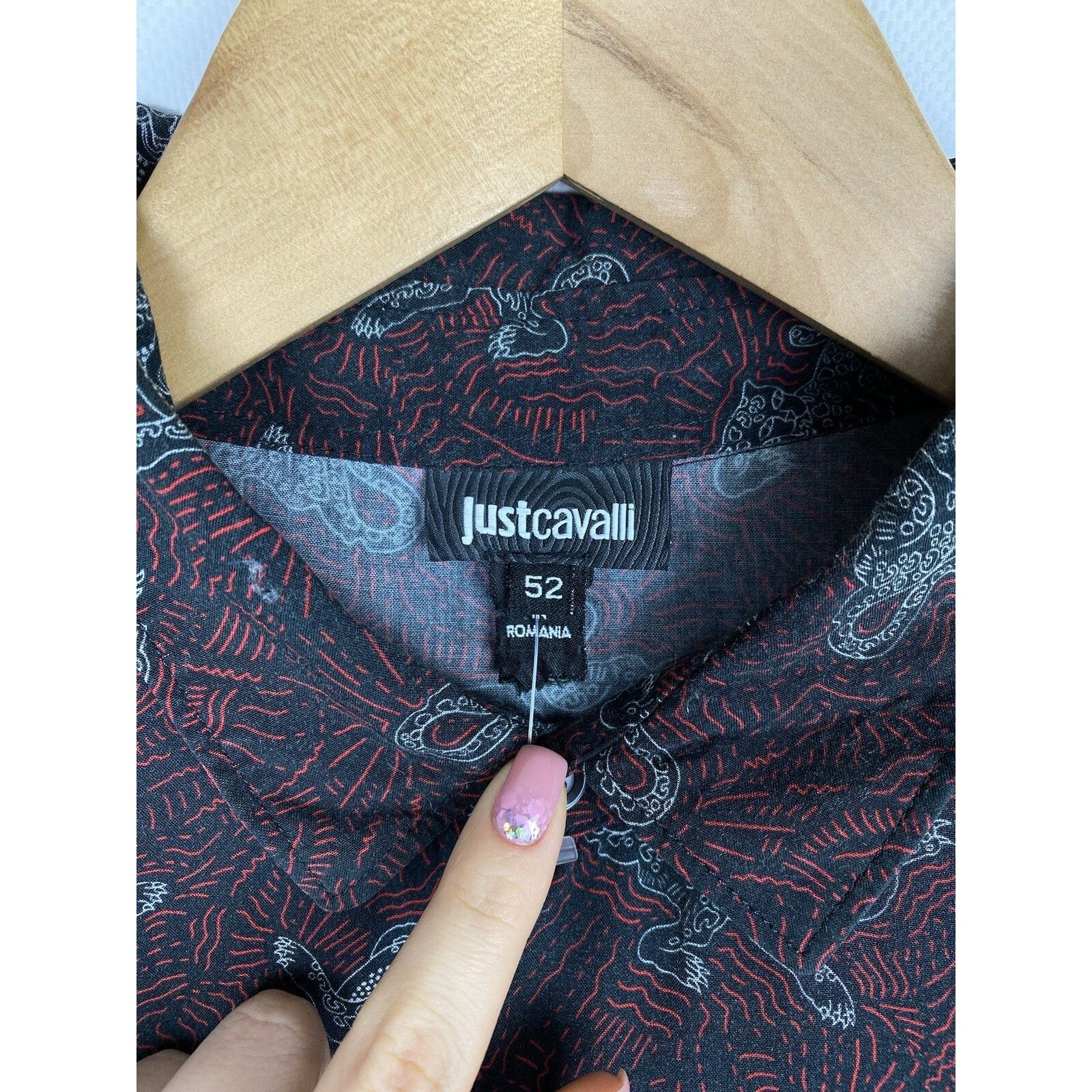 Just Cavalli Roberto Just Cavalli men’s overprinted tiger button up shirt Size US L / EU 52-54 / 3 - 7 Thumbnail