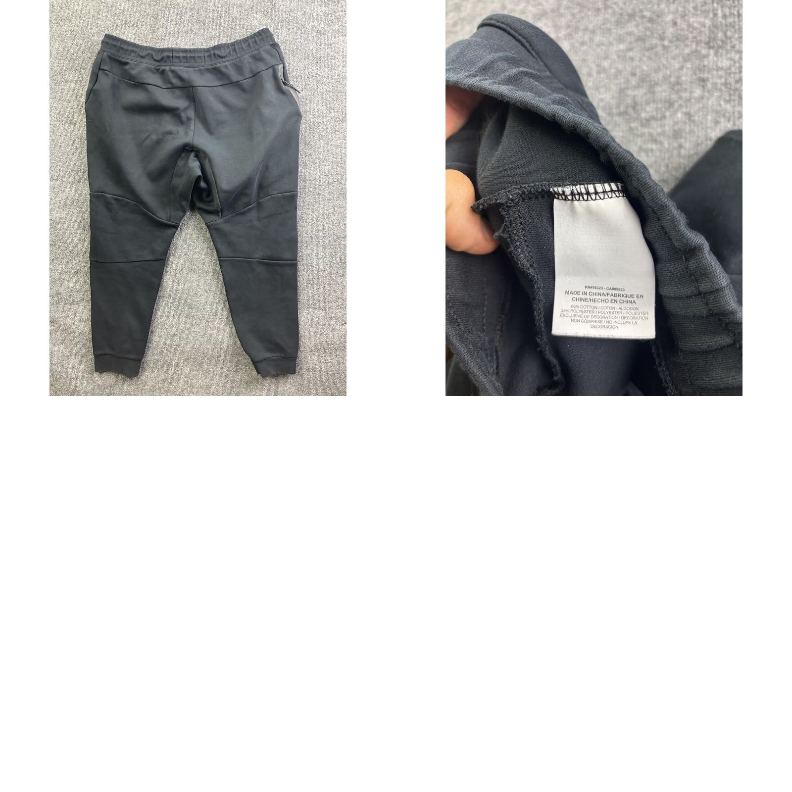 Nike Nike Sweatpants Mens XL Black Fleece Joggers Elastic Waist Zip Pocket Pants Slim Tapered Mens XL Black Jogger Gear Size US 36 / EU 52 - 8 Thumbnail