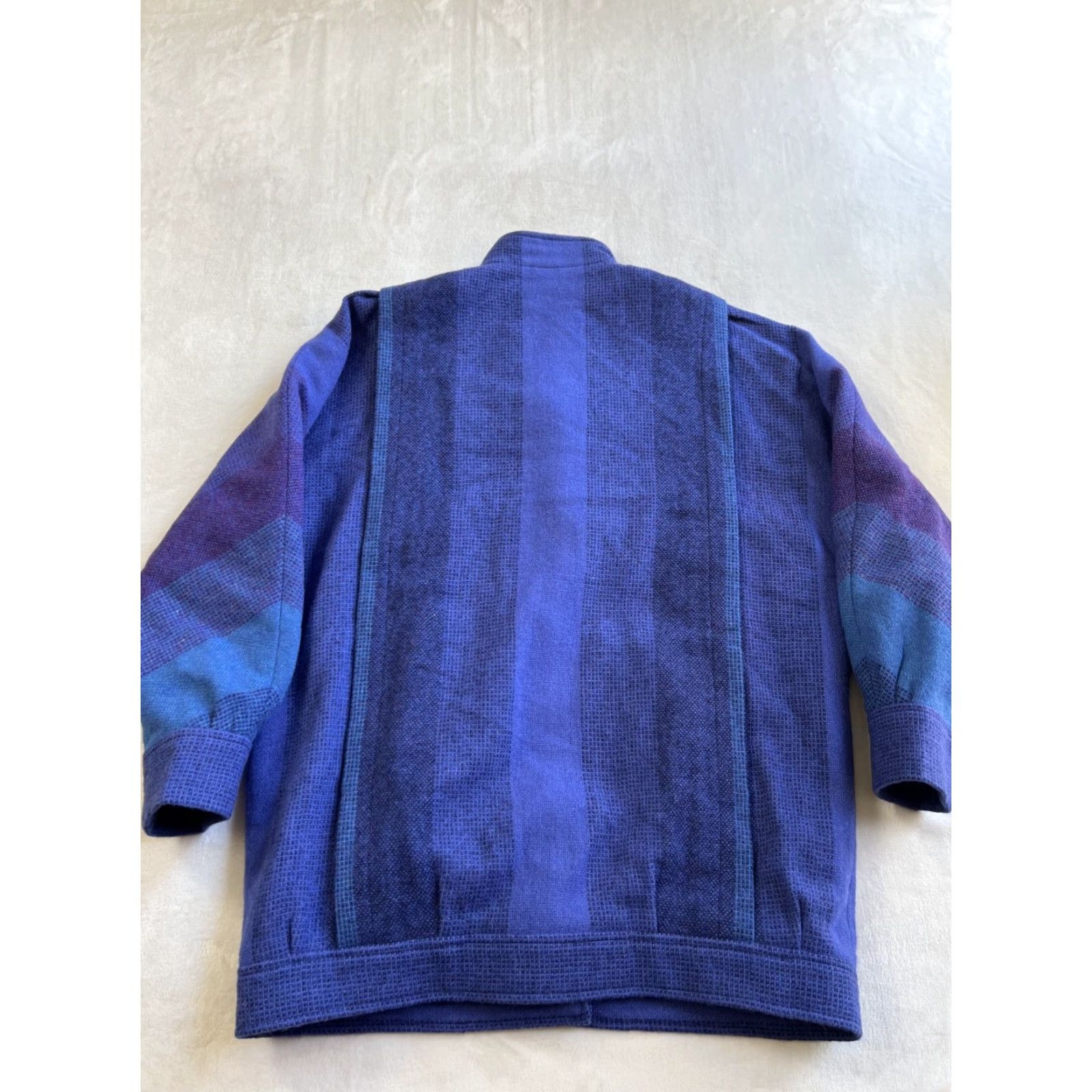 Vintage VINTAGE Avoca Ireland Jacket Women's Medium Blue Pure Wool Coat Jacket Size M / US 6-8 / IT 42-44 - 4 Thumbnail