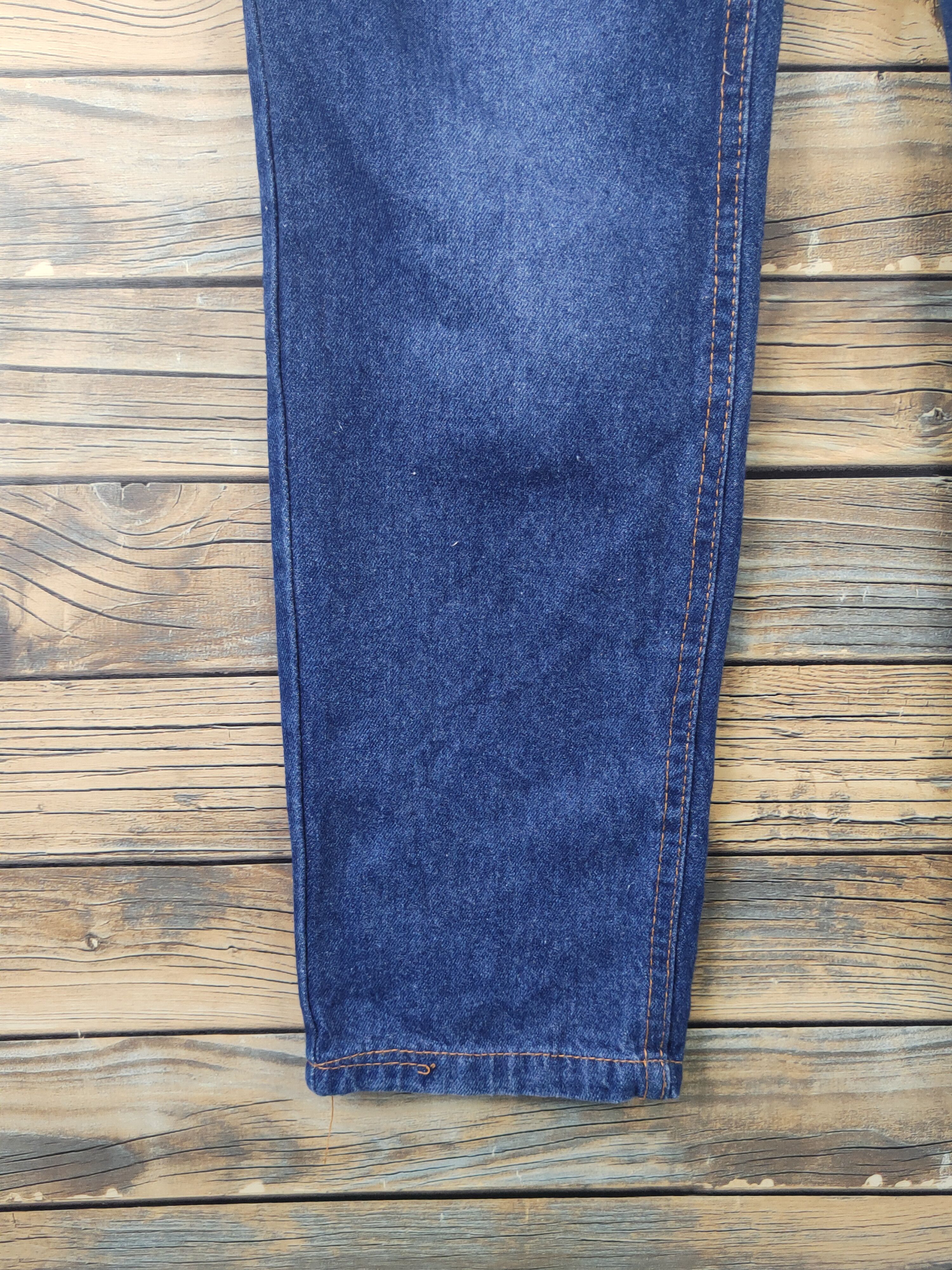 Japanese Brand × Vintage Vintage Japanese Brand Dark Blue Denim Jumpsuits Size 35" - 9 Thumbnail