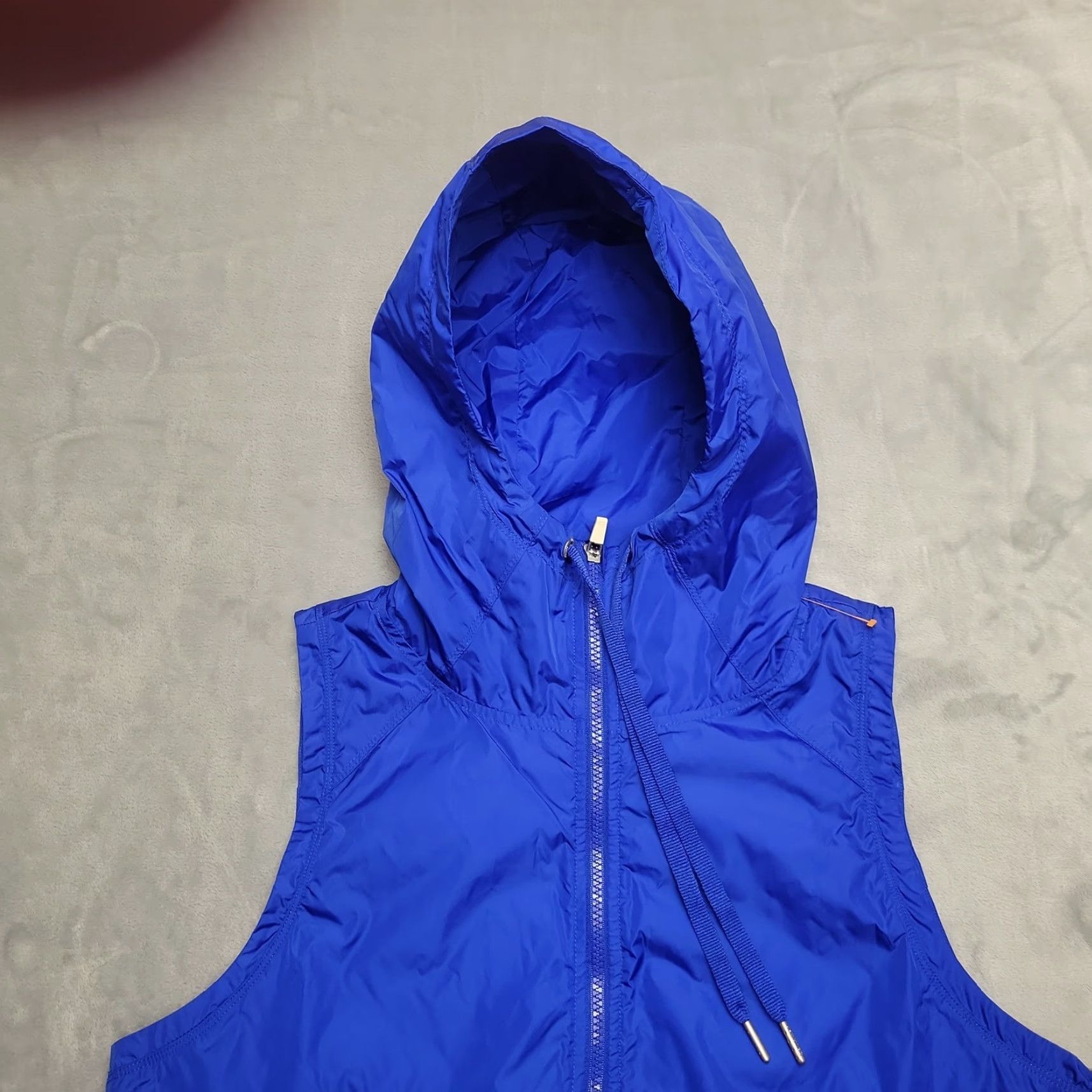 Calvin Klein VINTAGE Calvin Klein Vest Womens Large Blue Full Zip Performance Hooded Water Resistant Size L / US 10 / IT 46 - 3 Thumbnail