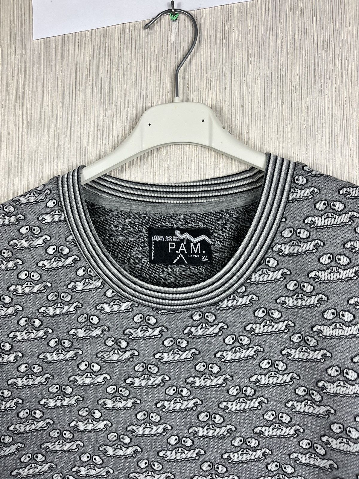 Perks And Mini PAM Perks and Mini monogram knitted tee t-shirt ghost print Size US XL / EU 56 / 4 - 9 Thumbnail