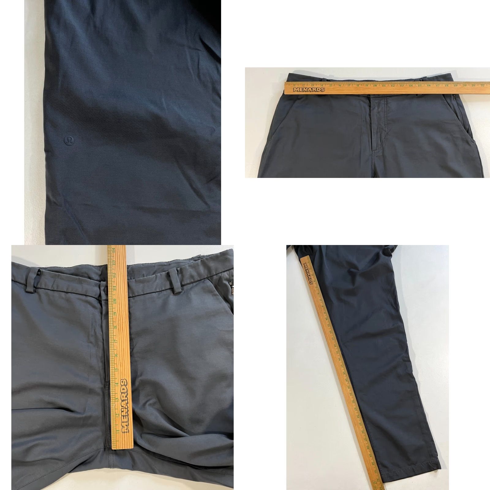 Lululemon VINTAGE Mens Lululemon Commission Pants Gray 36x32.5 Knit Chino Flat Front Regular Straight 90s City Preppy Mens Size US 36 / EU 52 - 8 Thumbnail