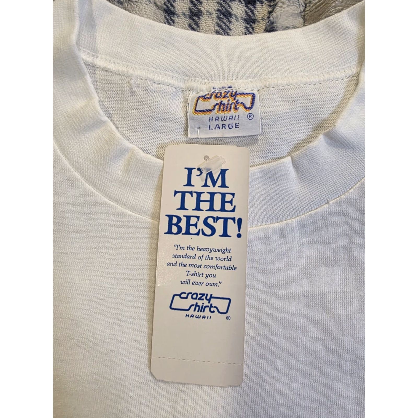 Vintage VINTAGE Crazy Shirts T-Shirt Pearl Harbor 1991 50 Years AOP White Mens L Size US L / EU 52-54 / 3 - 6 Thumbnail