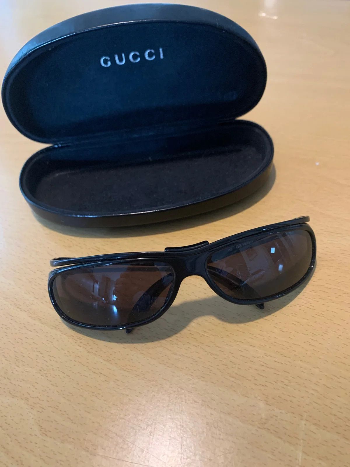Gucci × Tom Ford × Vintage GUCCI Sunglasses GG1423 Wrap Shield Mask Tom Ford Size ONE SIZE - 1 Thumbnail