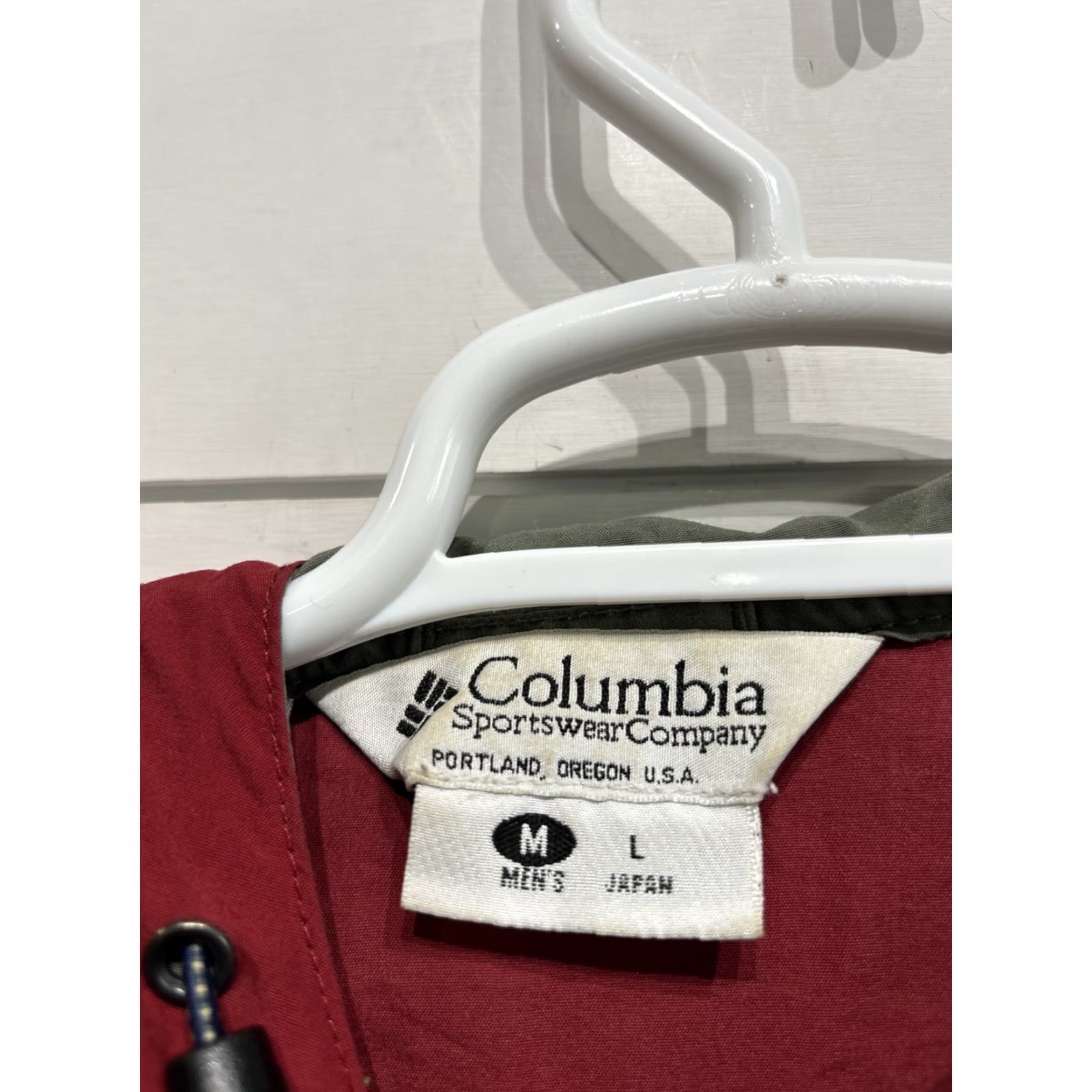 Vintage VINTAGE Columbia Windbreaker Jacket Mens Red 90s Medium M Zip Pullover Coat Jan 90s Mens Size US M / EU 48-50 / 2 - 4 Thumbnail