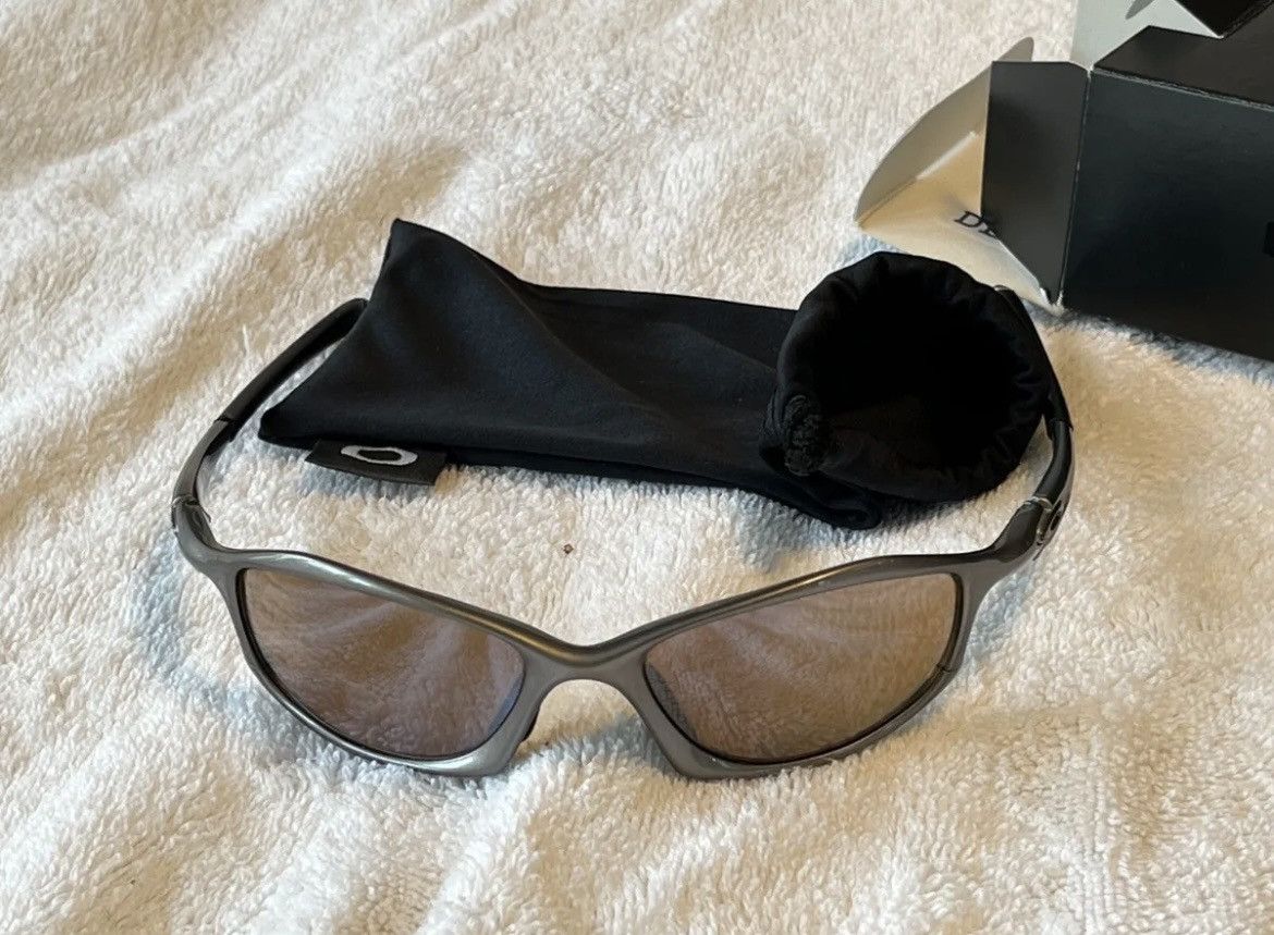 image of Oakley Hatchet Gray Silver O-Luminum Sunglasses, Men's