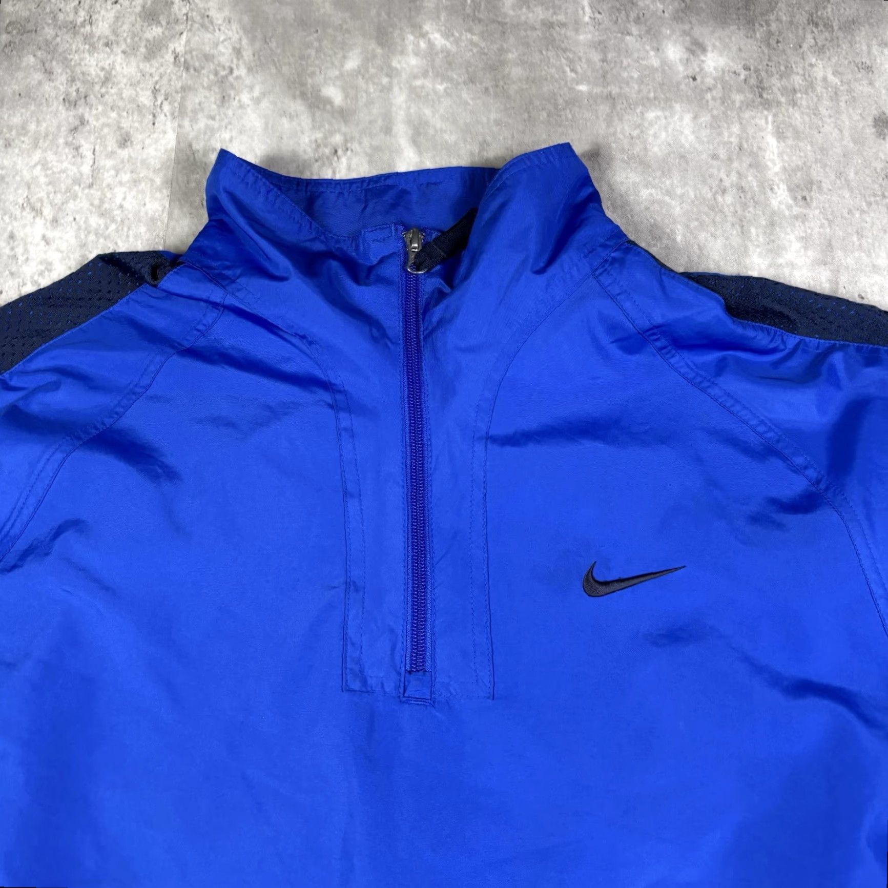 Nike VINTAGE Nike Q-Zip Windbreaker Jacket Mens XL Gray Size US XL / EU 56 / 4 - 3 Thumbnail