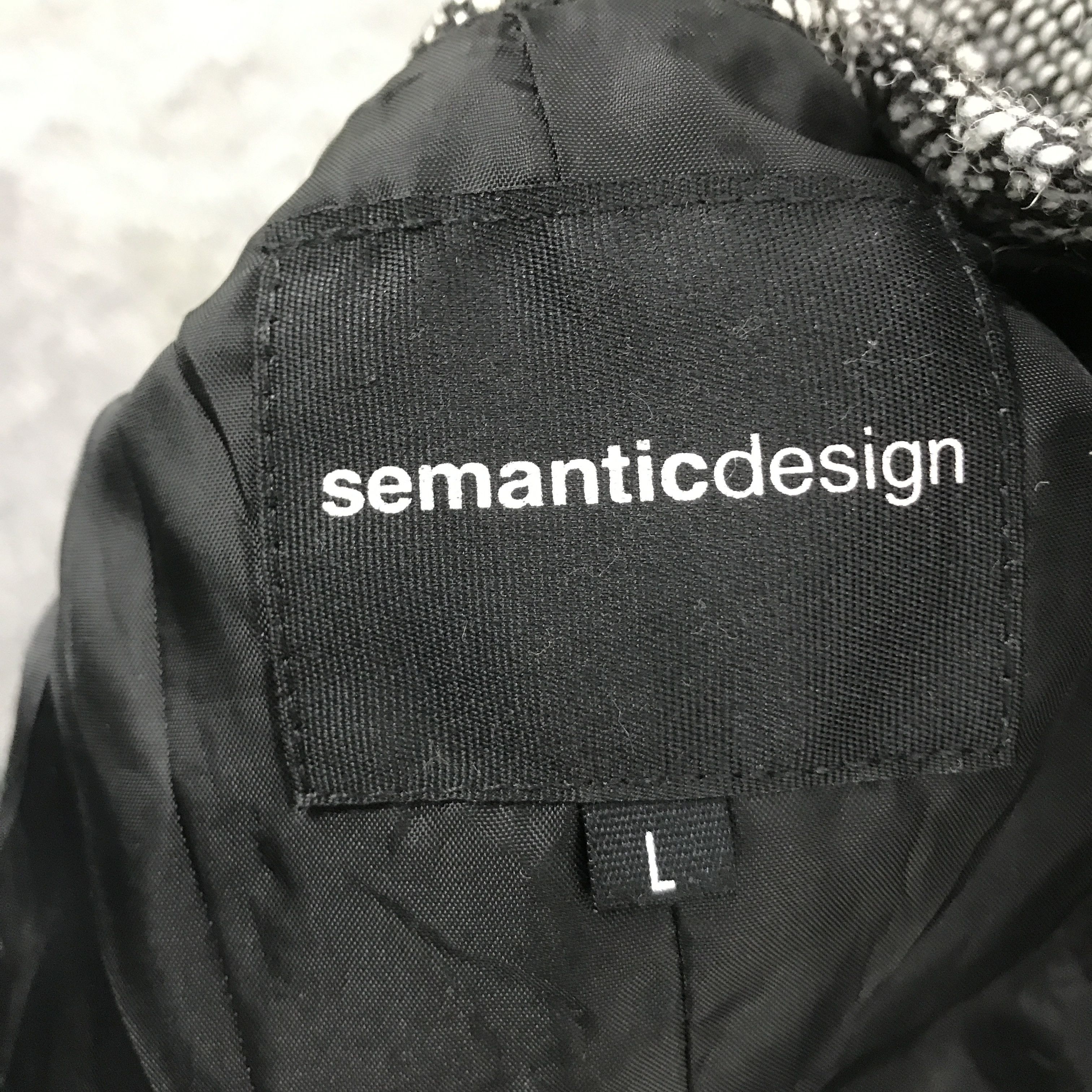 Designer × Japanese Brand × semanticdesign Punk style semantic design zipper jacket Size US L / EU 52-54 / 3 - 9 Thumbnail