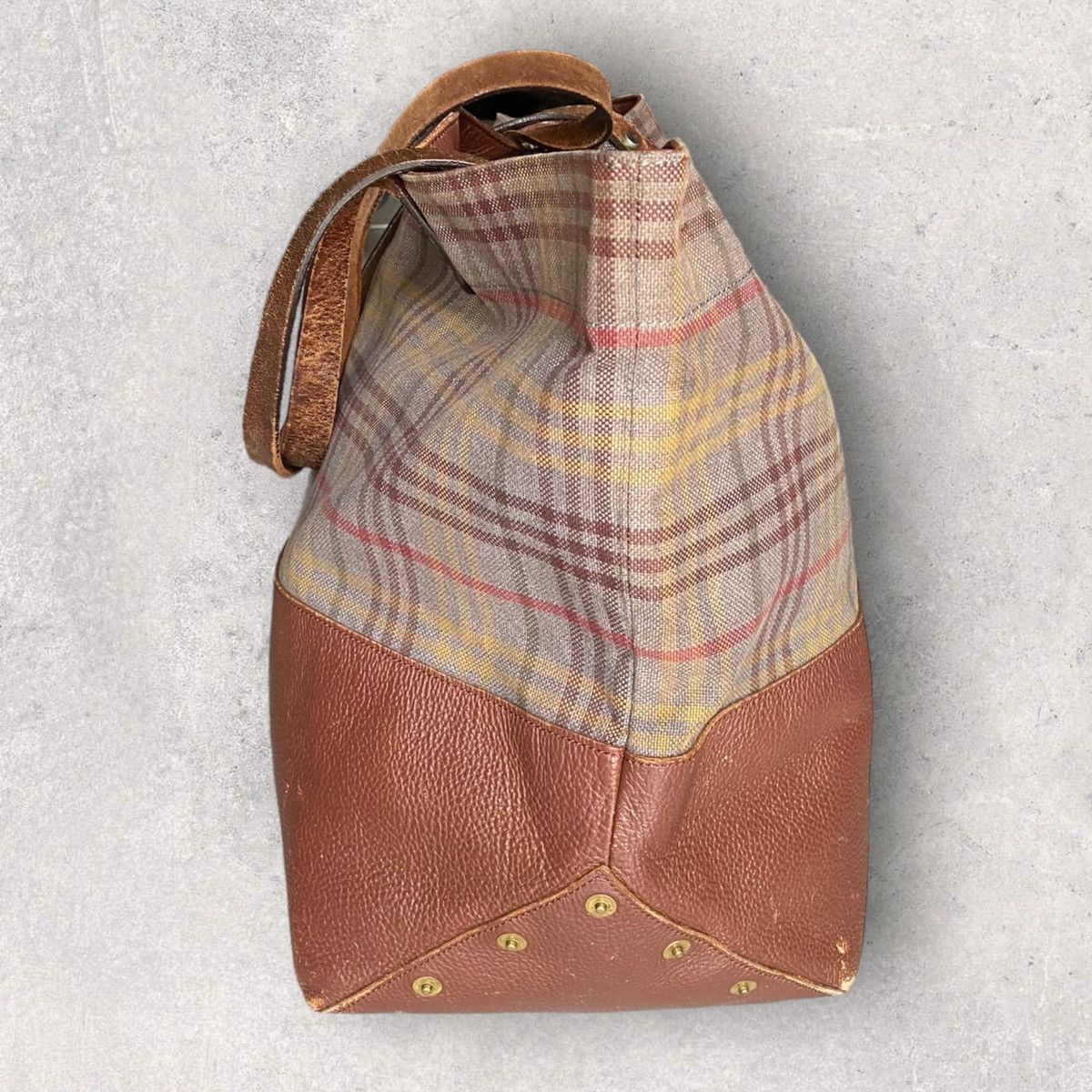 Undercover Undercover Brown Plaid Tote Bag Size ONE SIZE - 2 Thumbnail