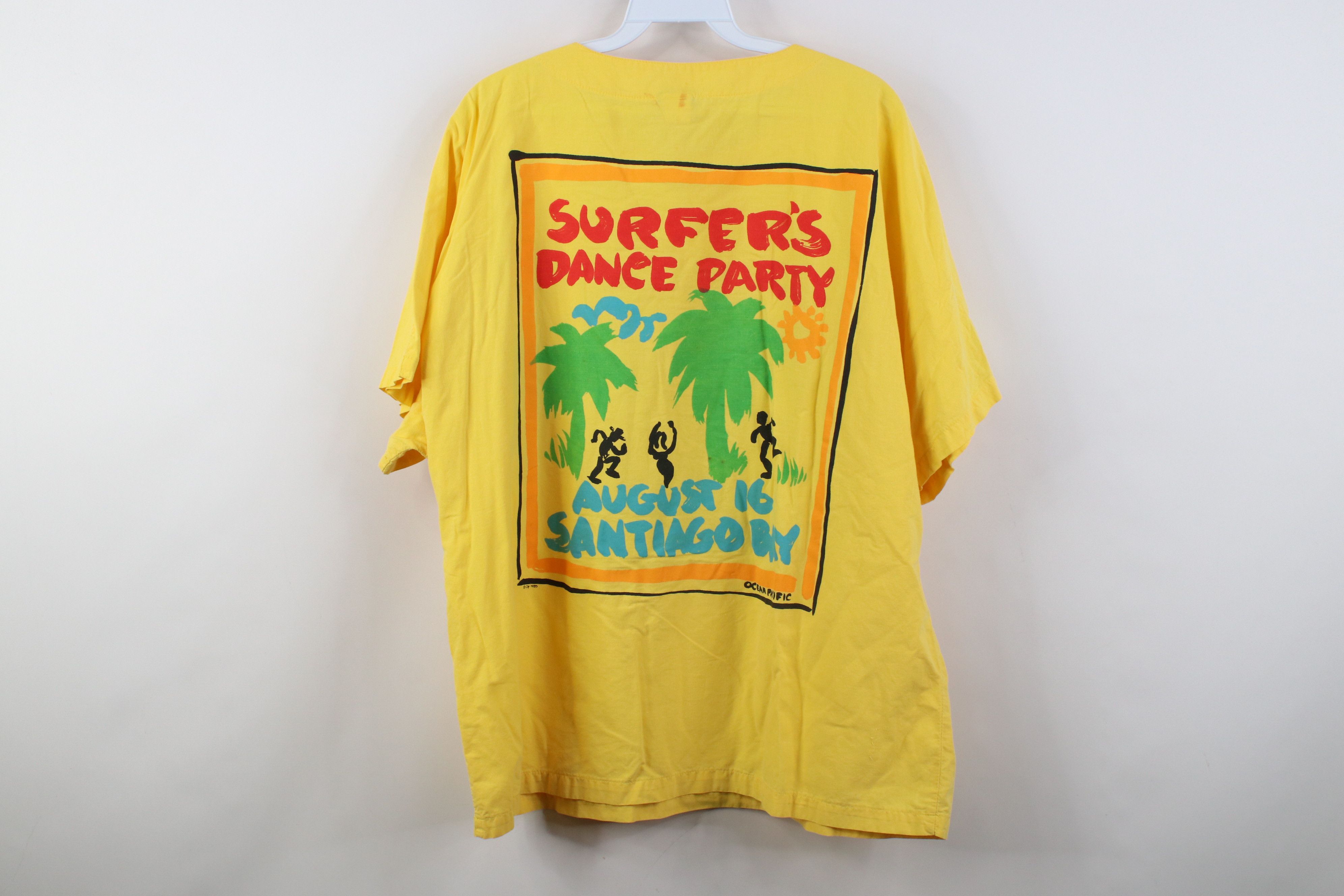 Ocean Pacific Vintage 80s Ocean Pacific Surfers Dance Party T-Shirt USA Size US L / EU 52-54 / 3 - 15 Thumbnail