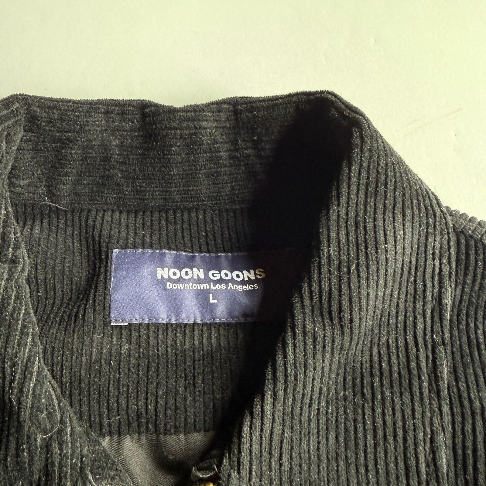 Noon Goons Noon Goons Clubhouse Black Corduroy Zip Jacket – Men's Large Size US L / EU 52-54 / 3 - 3 Thumbnail