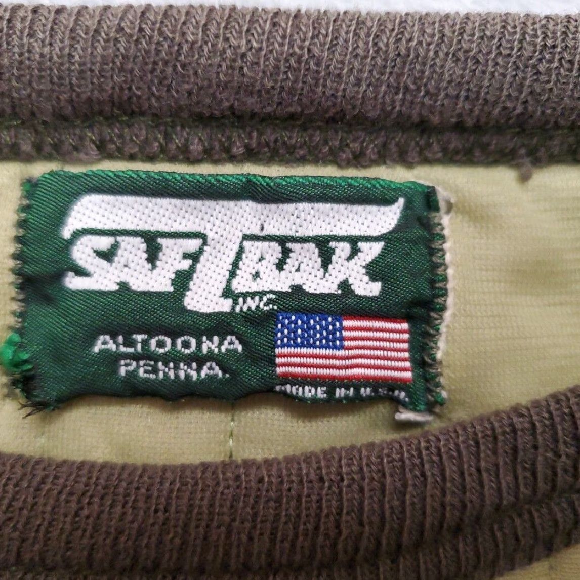 SafTbak VINTAGE Saf T Bak Jacket Men S Green Line Quilted Insulated Work Wear Base Layer Size US S / EU 44-46 / 1 - 5 Thumbnail