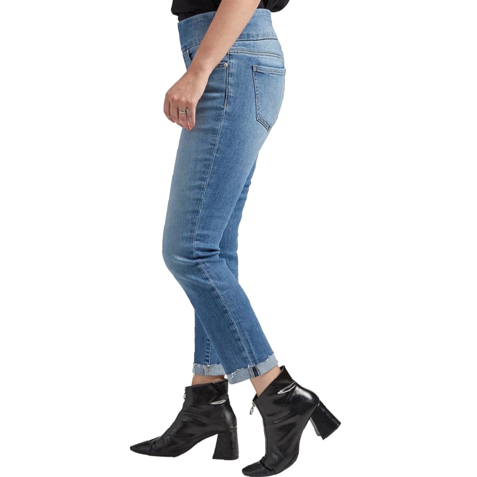 AG Jeans NWT JAG Jeans Women's Amelia Pull On Slim Fit Ankle Jean Meridian Blue Sz 0/27 Size 25" / US 0 / IT 36 - 3 Thumbnail