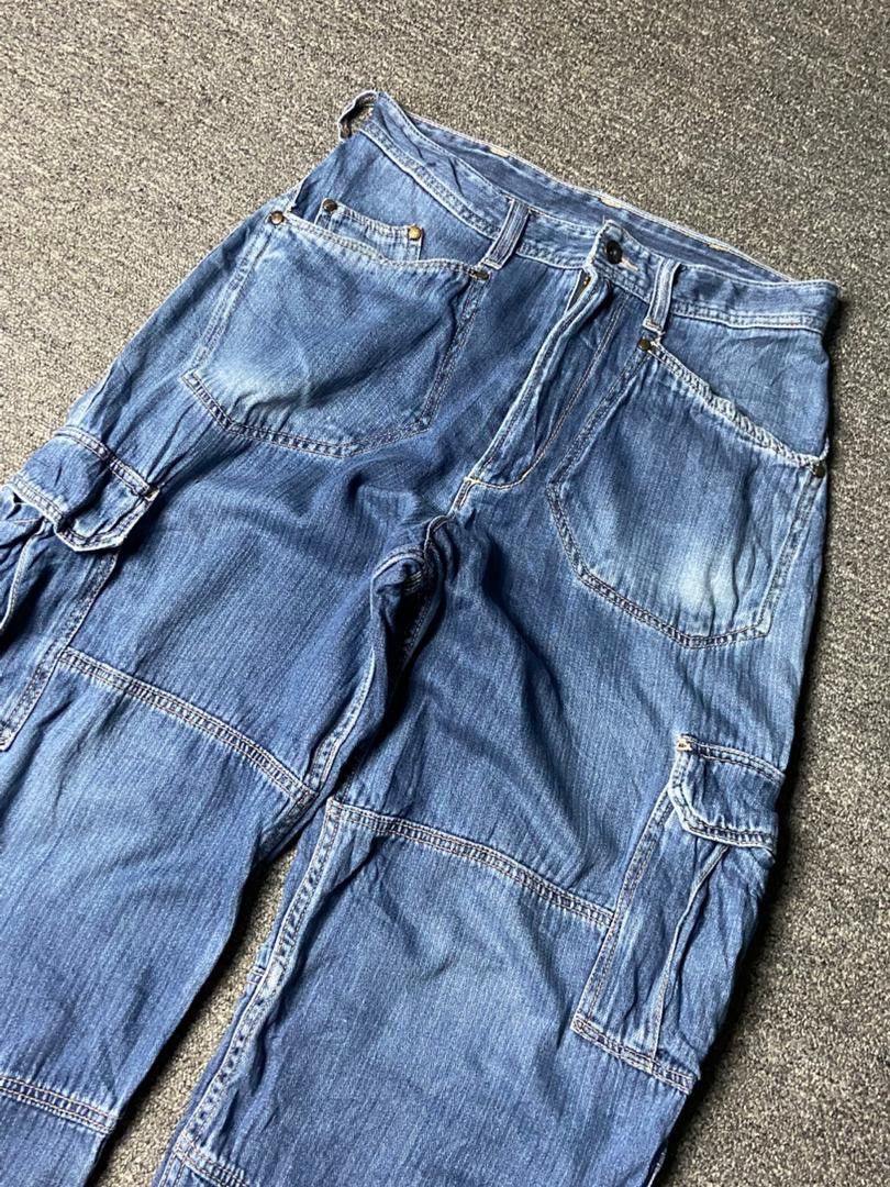 Japanese Brand EVENRIVER.CO Multipocket Cargo Denim Jeans (162) Size US 28 / EU 44 - 2 Thumbnail