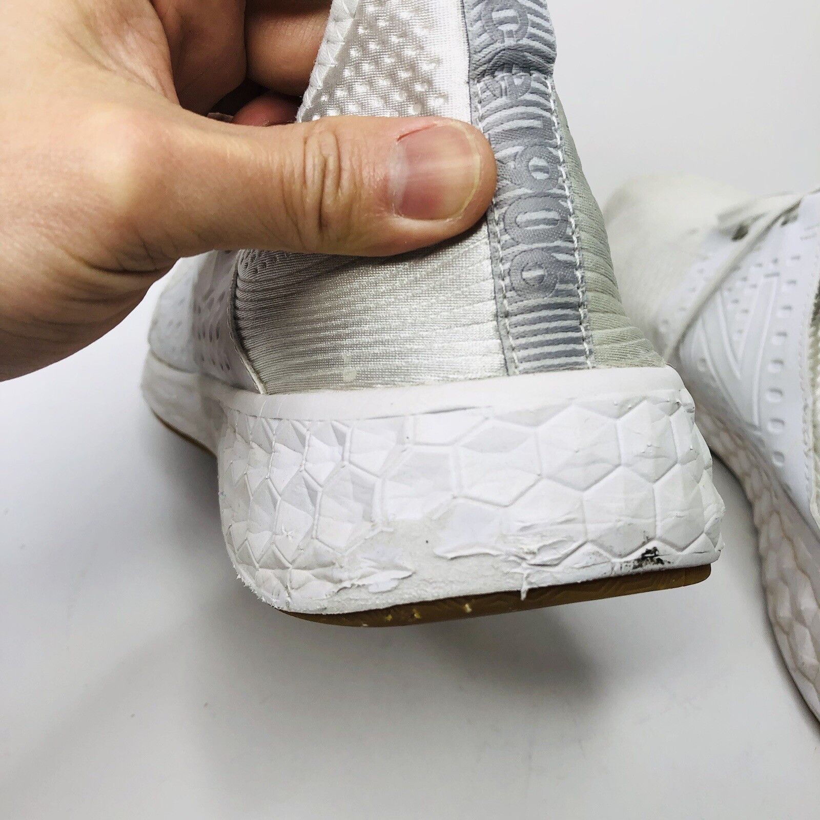 New Balance NB Fresh Foam Cruz V1 White Athletic Sneakers 14 Castlerock Size US 14 / EU 47 - 6 Thumbnail