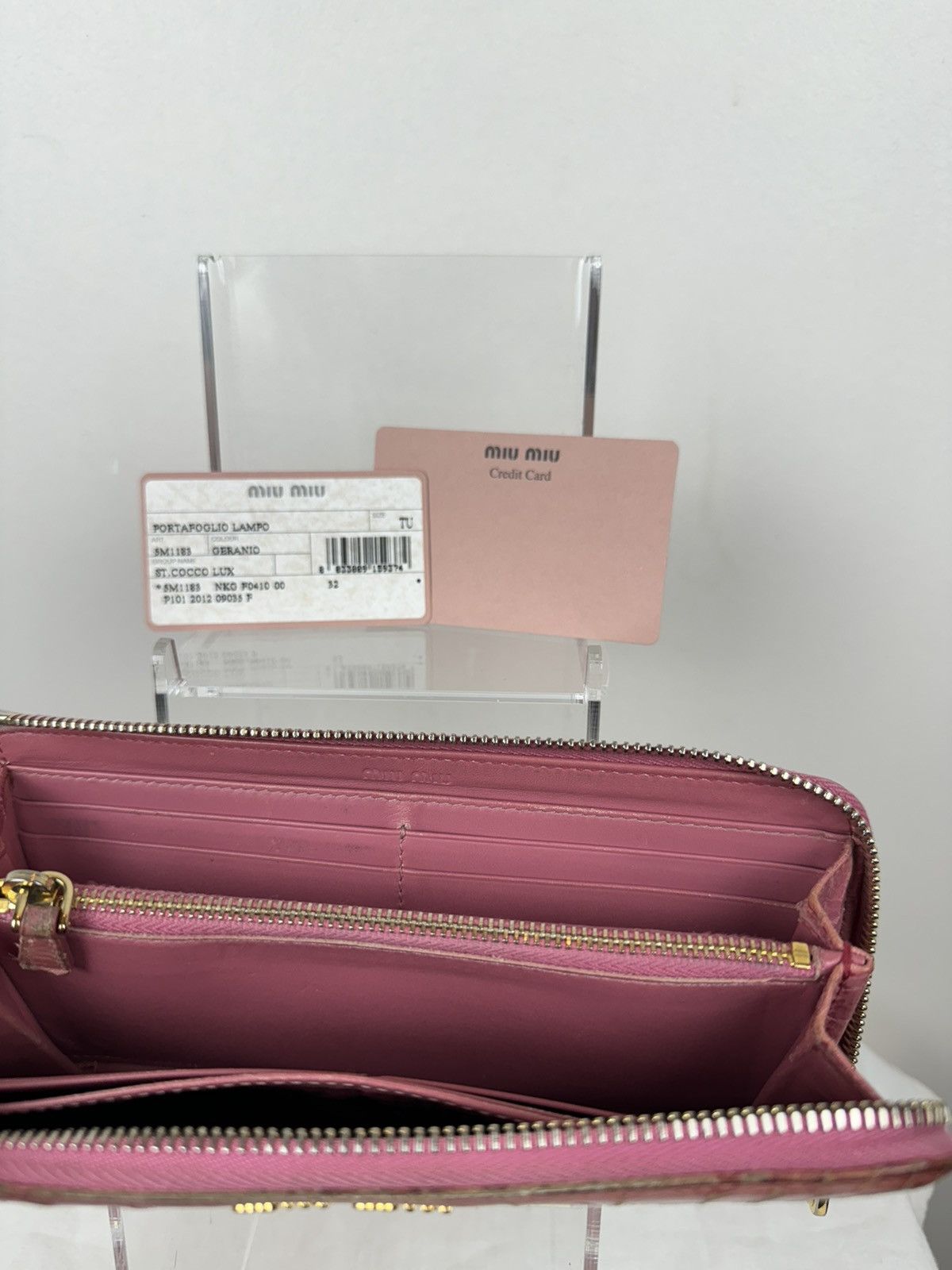 Miu Miu Leather wallet Miu Miu y2k original streetwear luxury Size ONE SIZE - 3 Thumbnail